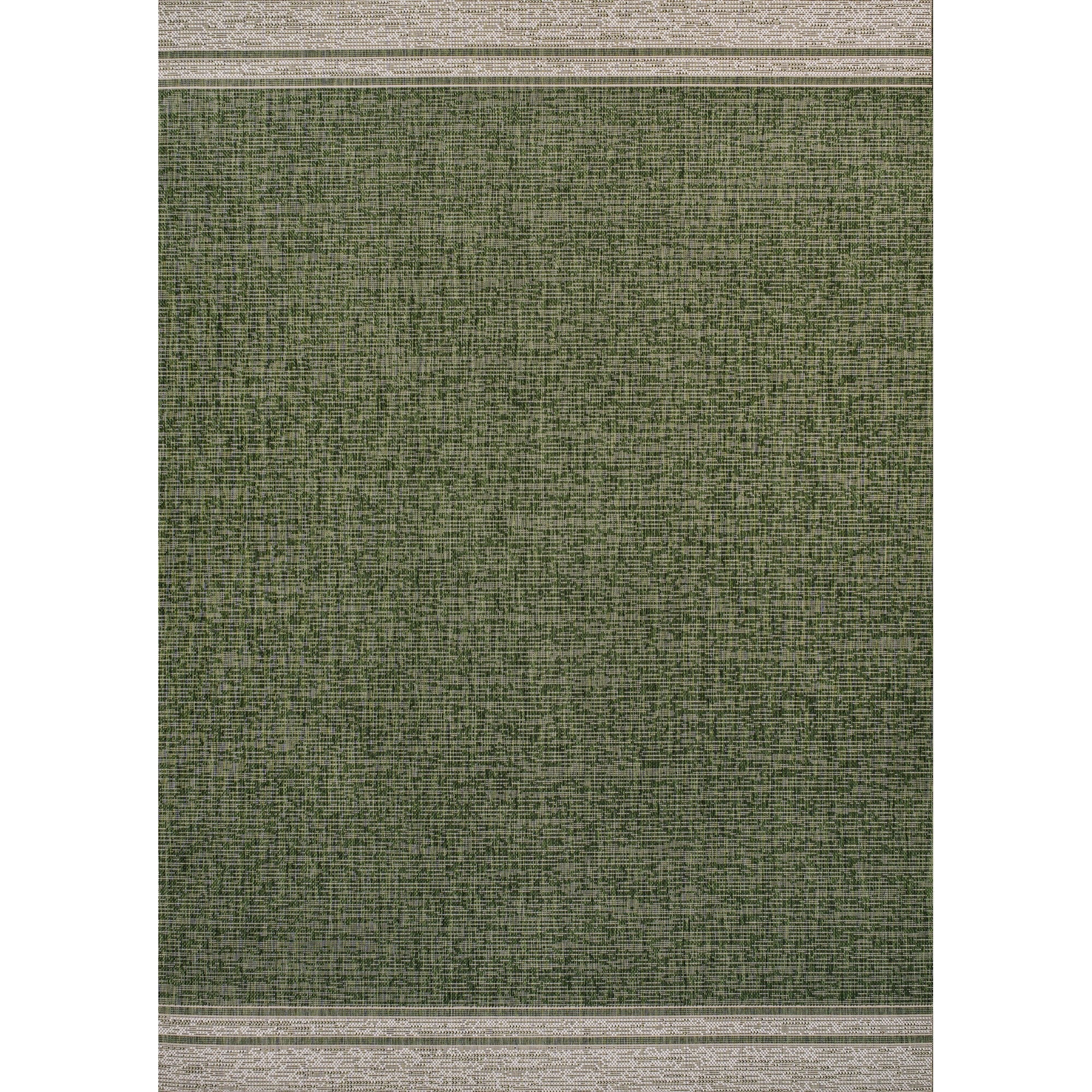 Alda Modern Minimalist Mingled Chic Solid Indoor/Outdoor Area Rug