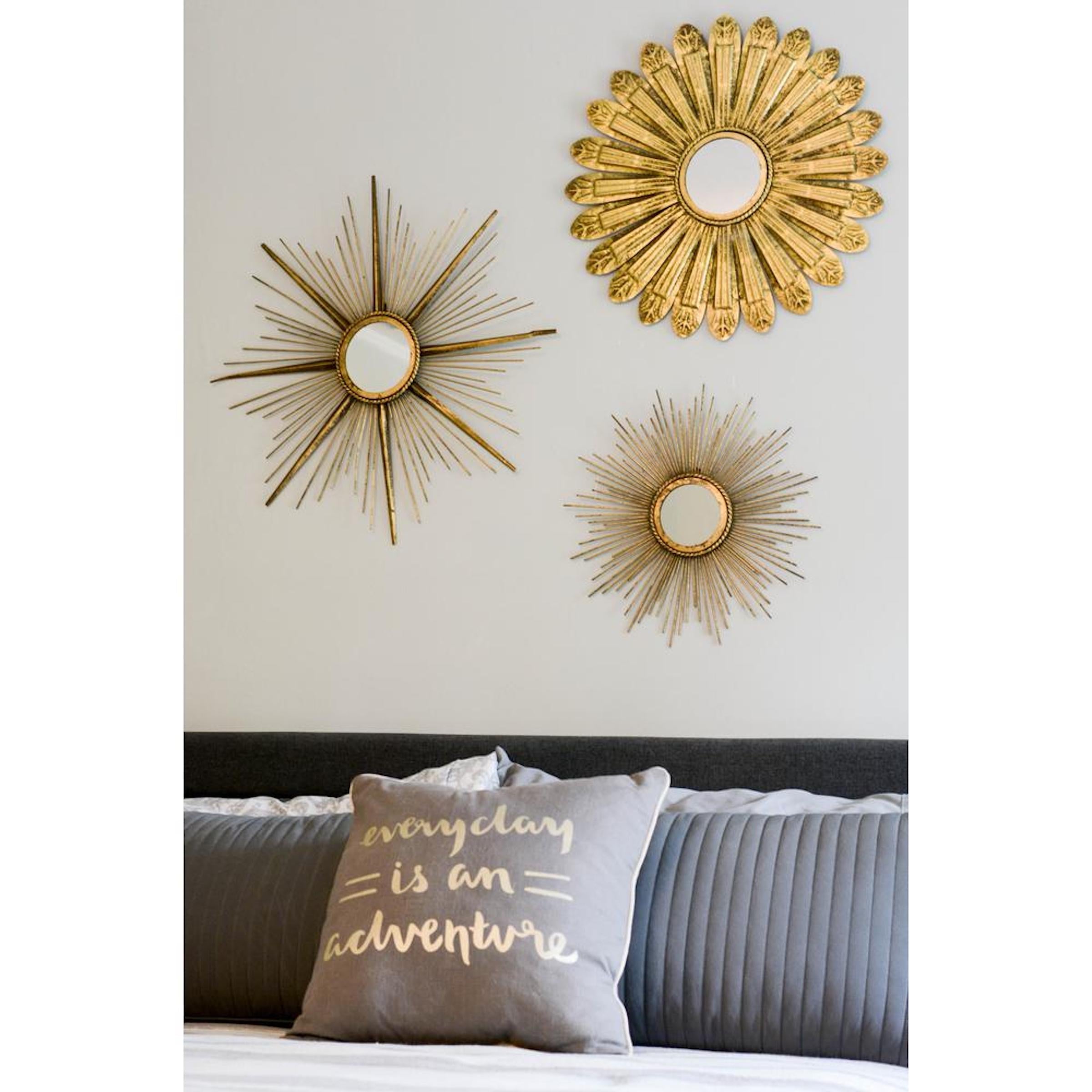 Sunburst Metal Wall Mirror