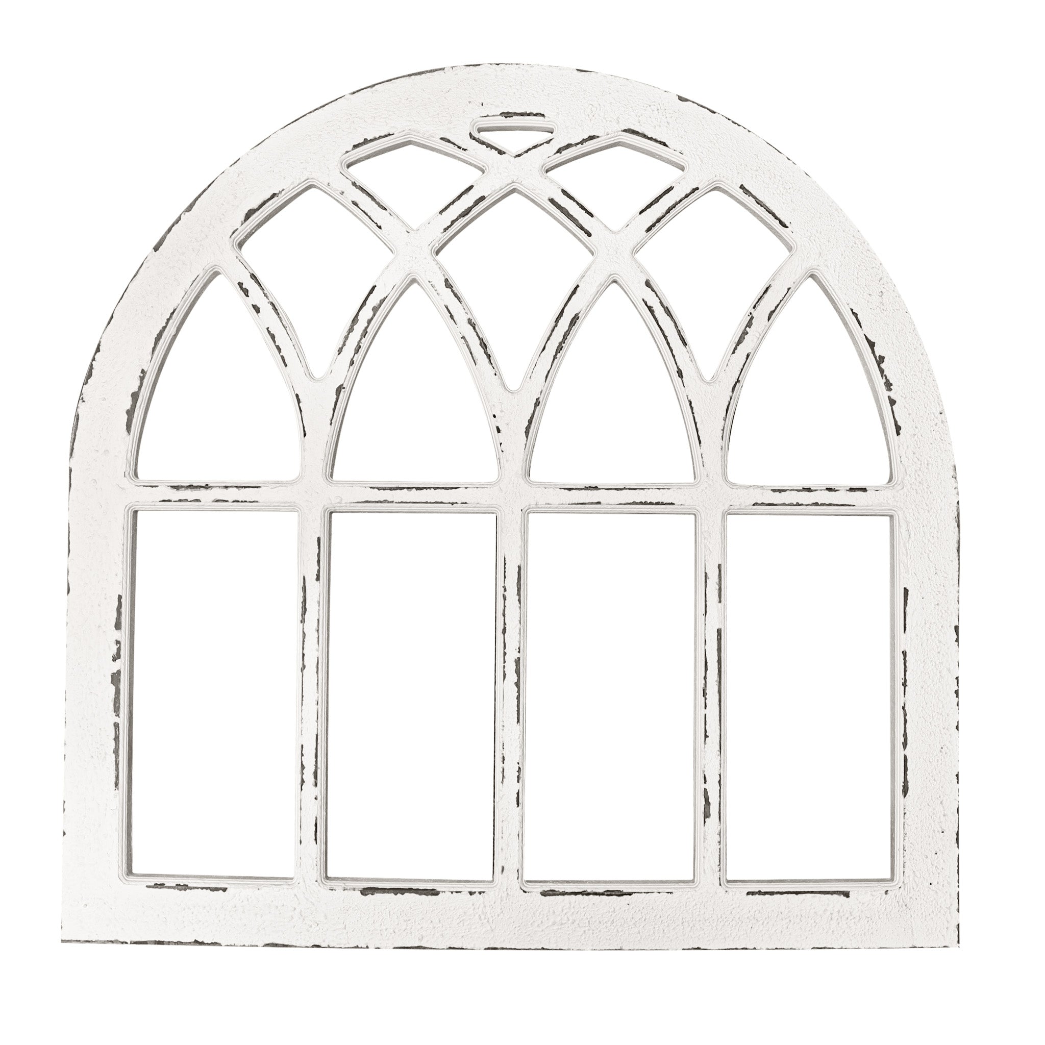 Farmhouse Arch Wooden Window Frame, Cathedral Window Home Decor