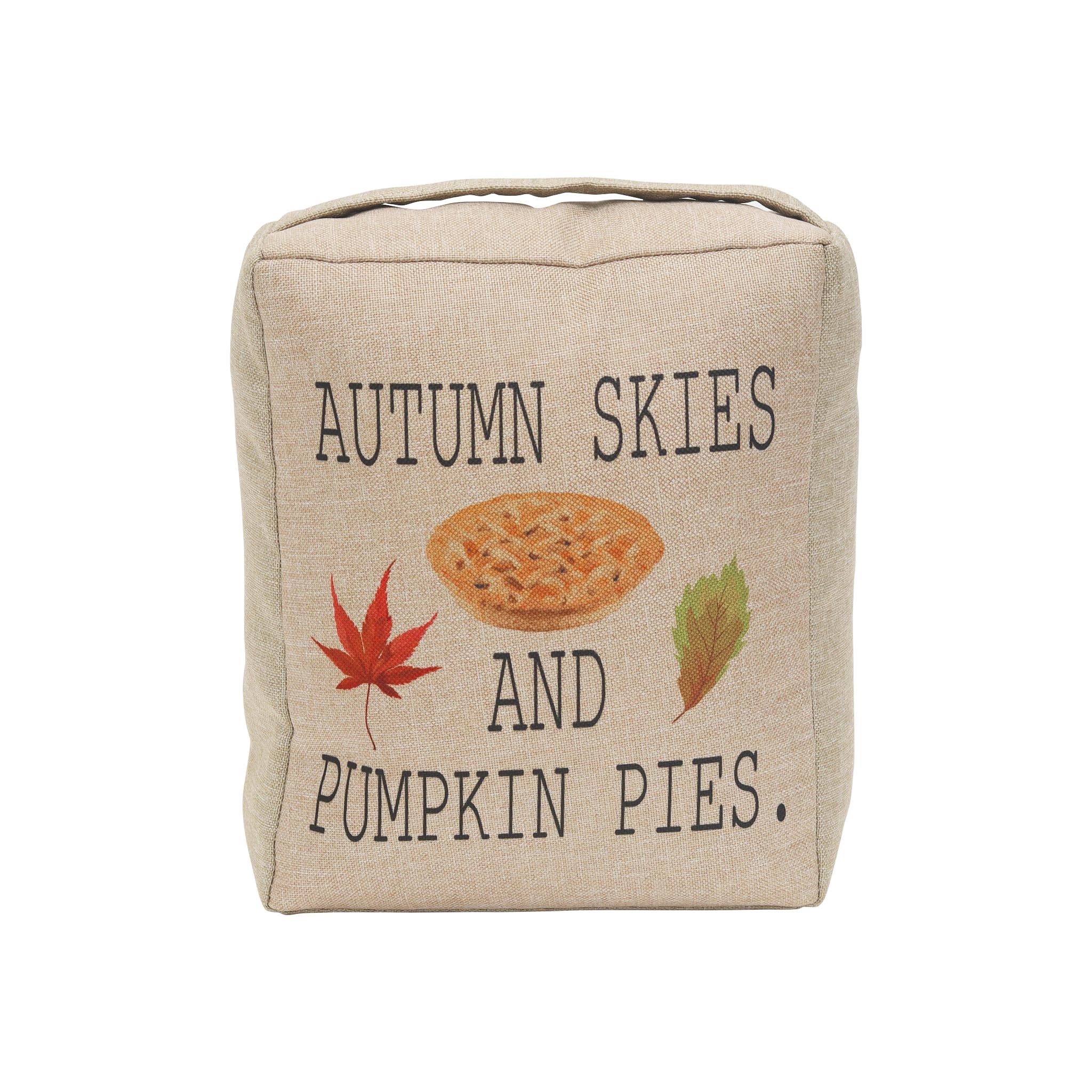 Fabric Door Stopper-Autumn Skies and Pumpkin Pies