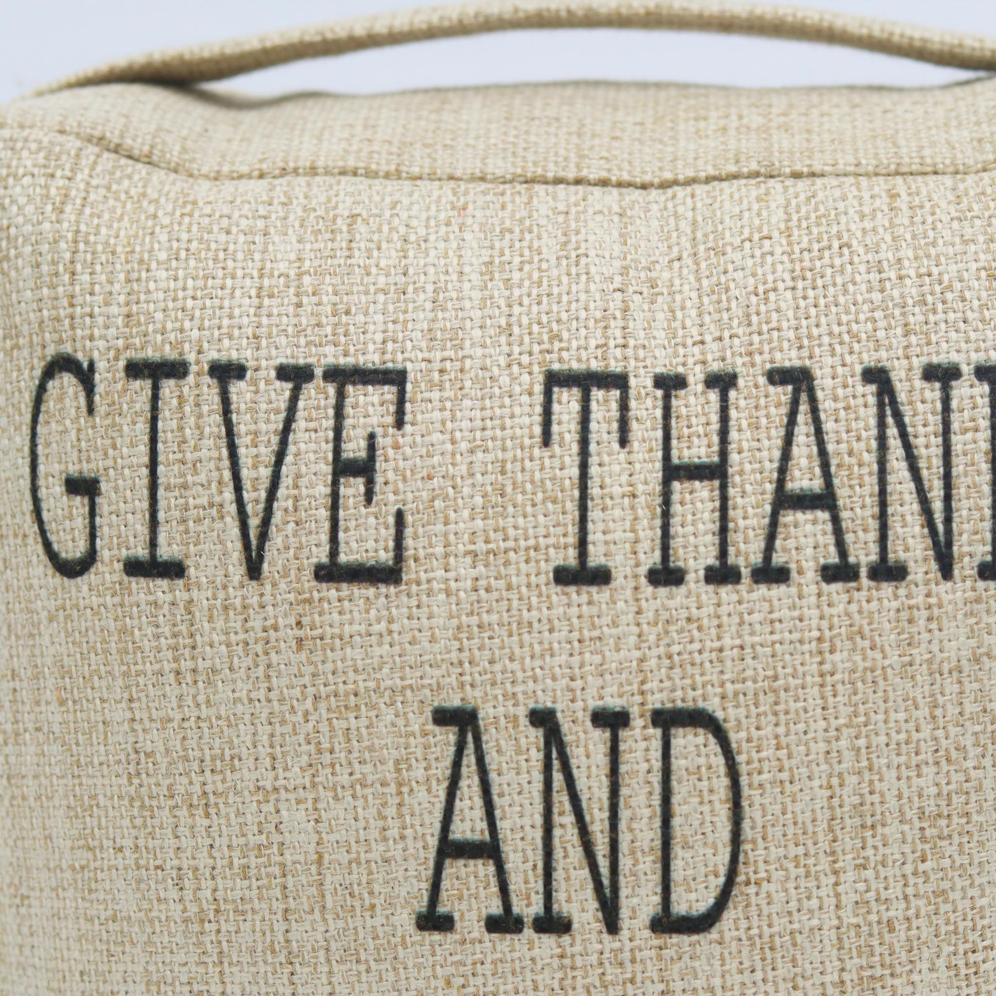 Fabric Door Stopper-Give Thanks and Eat Pie