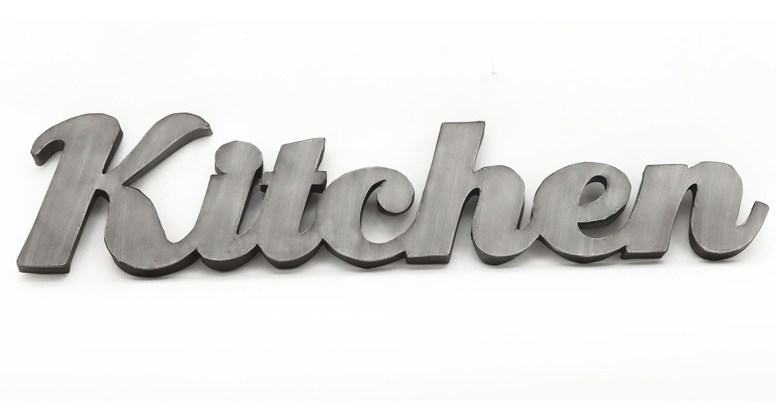 3D Kitchen Cutout Lettering Metal Wall Sign Decor