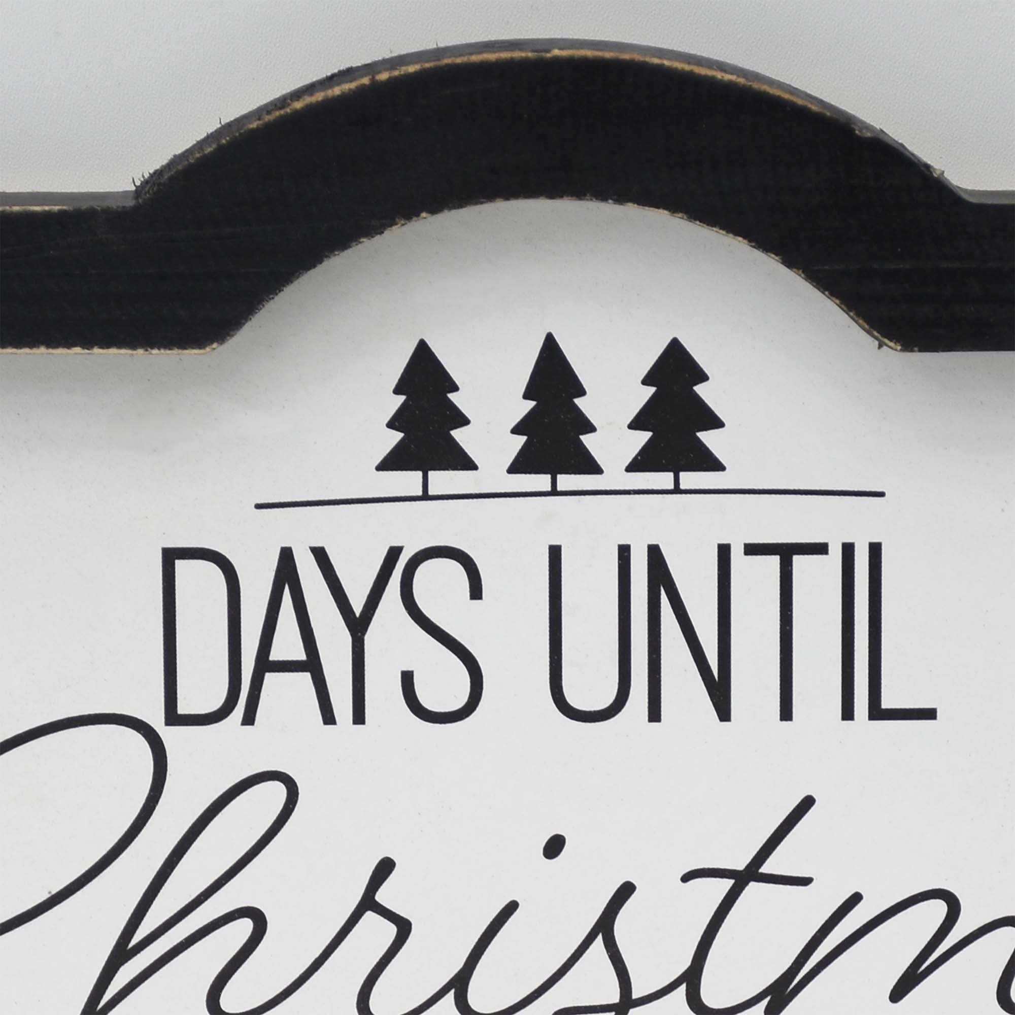 Wood Christmas Countdown Calendar with Magnet