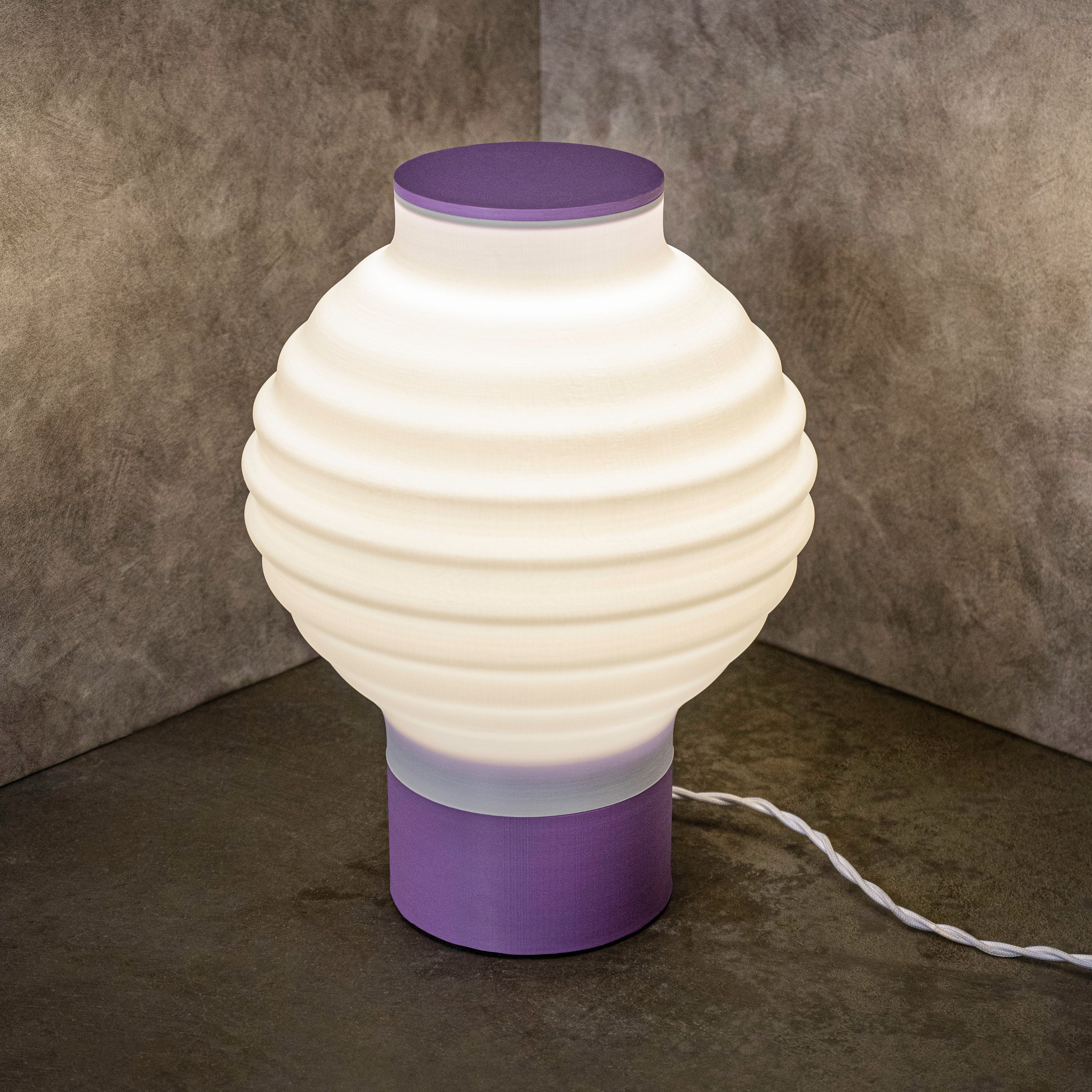 Asian Vintage Traditional Plant-Based PLA 3D Printed Dimmable LED Table Lamp