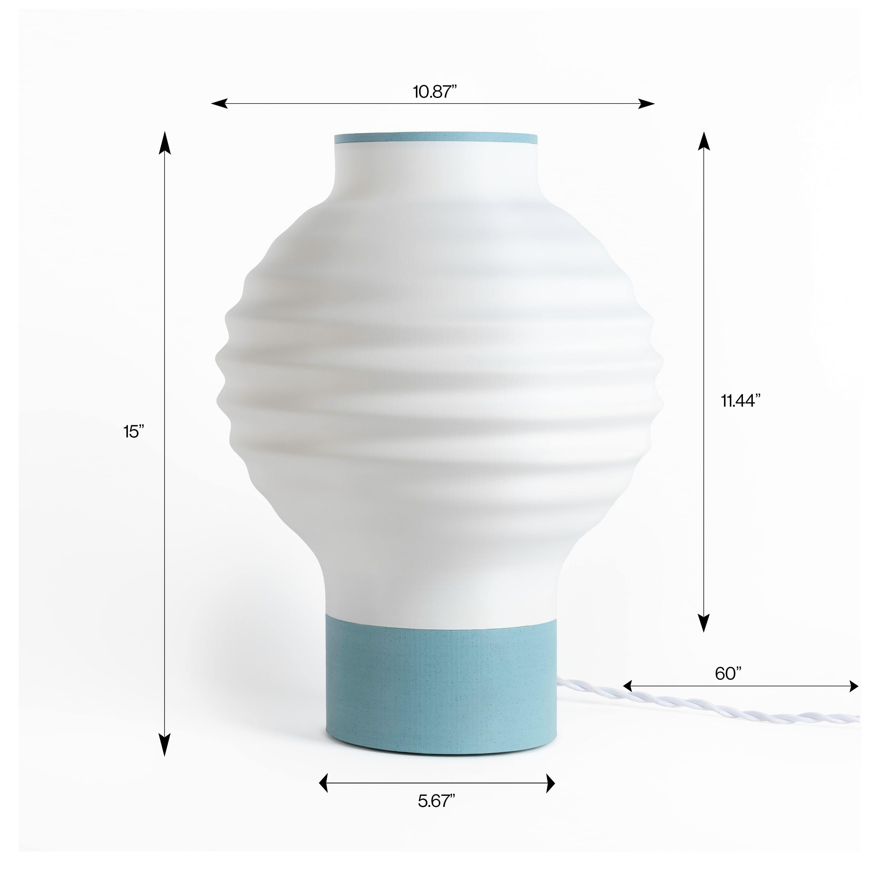 Asian Vintage Traditional Plant-Based PLA 3D Printed Dimmable LED Table Lamp