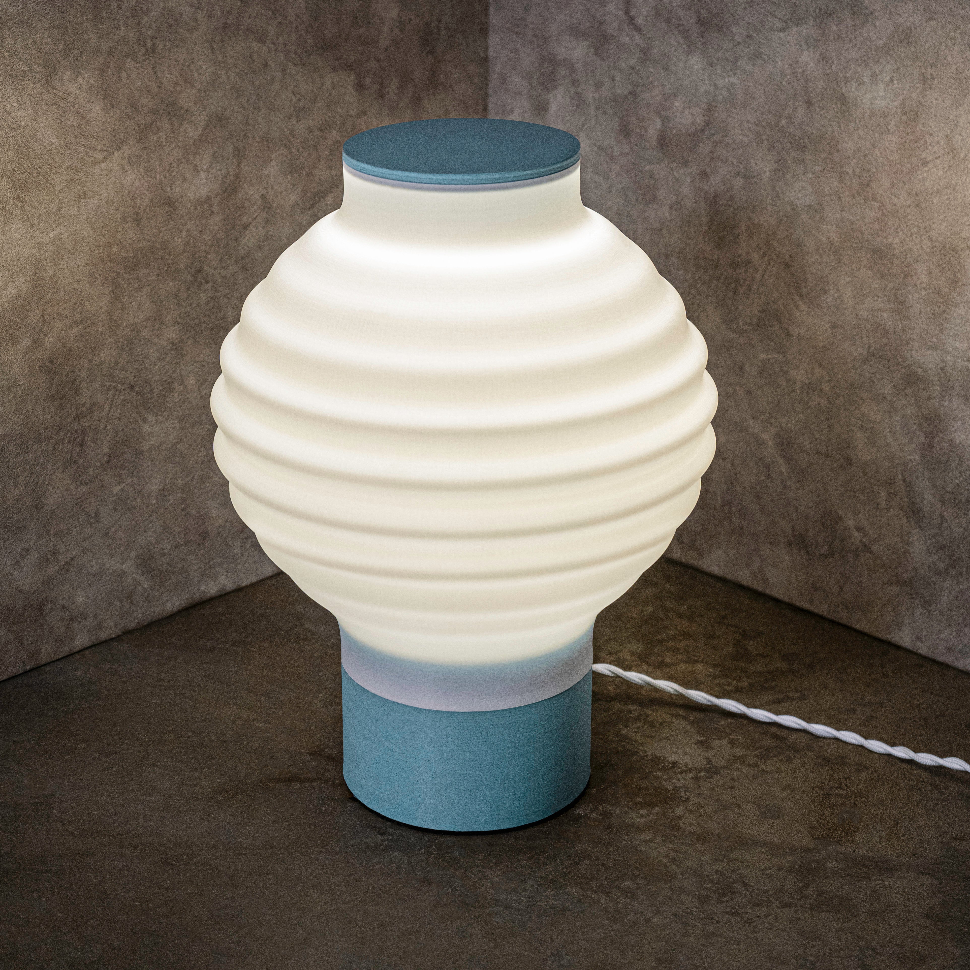 Asian Vintage Traditional Plant-Based PLA 3D Printed Dimmable LED Table Lamp