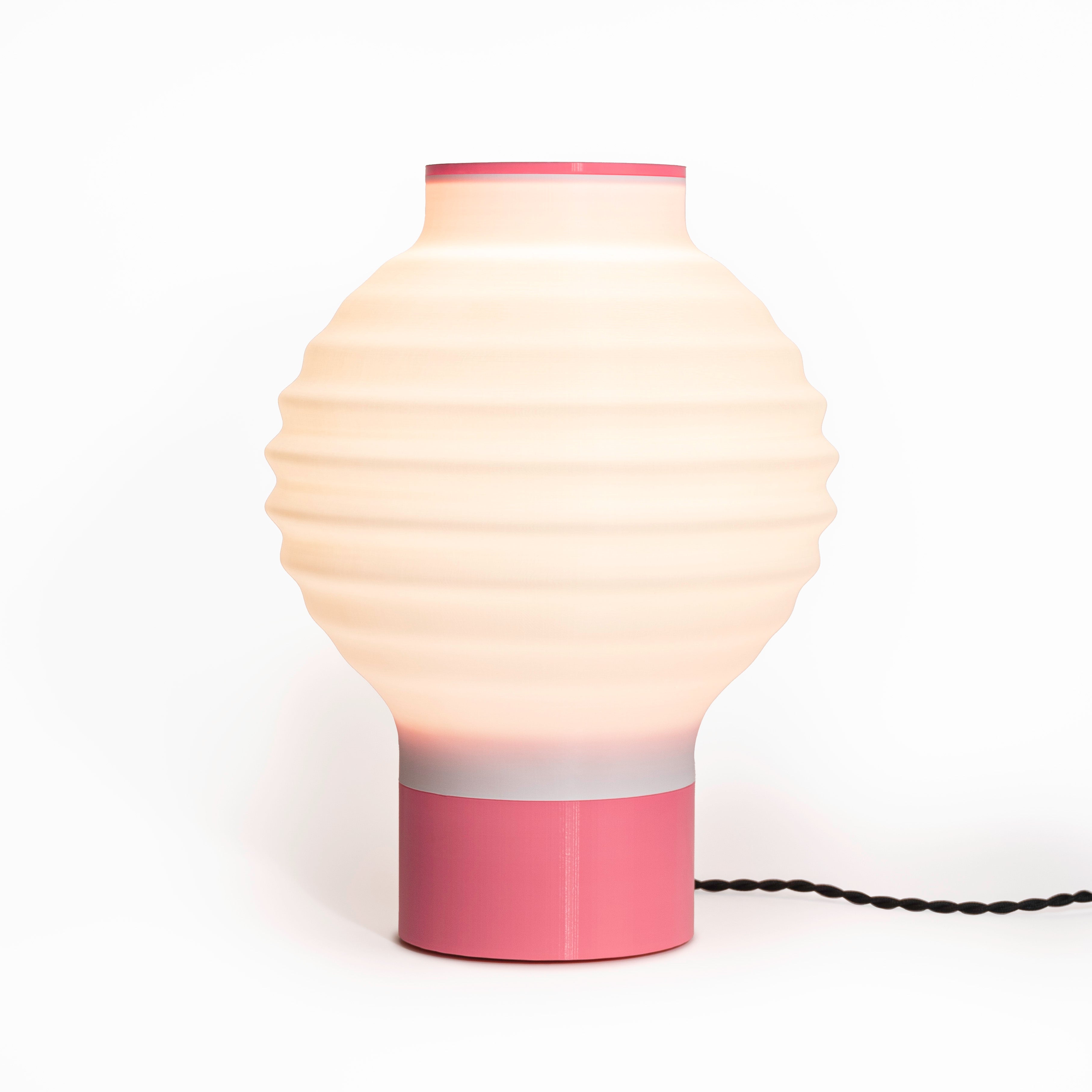 Asian Vintage Traditional Plant-Based PLA 3D Printed Dimmable LED Table Lamp