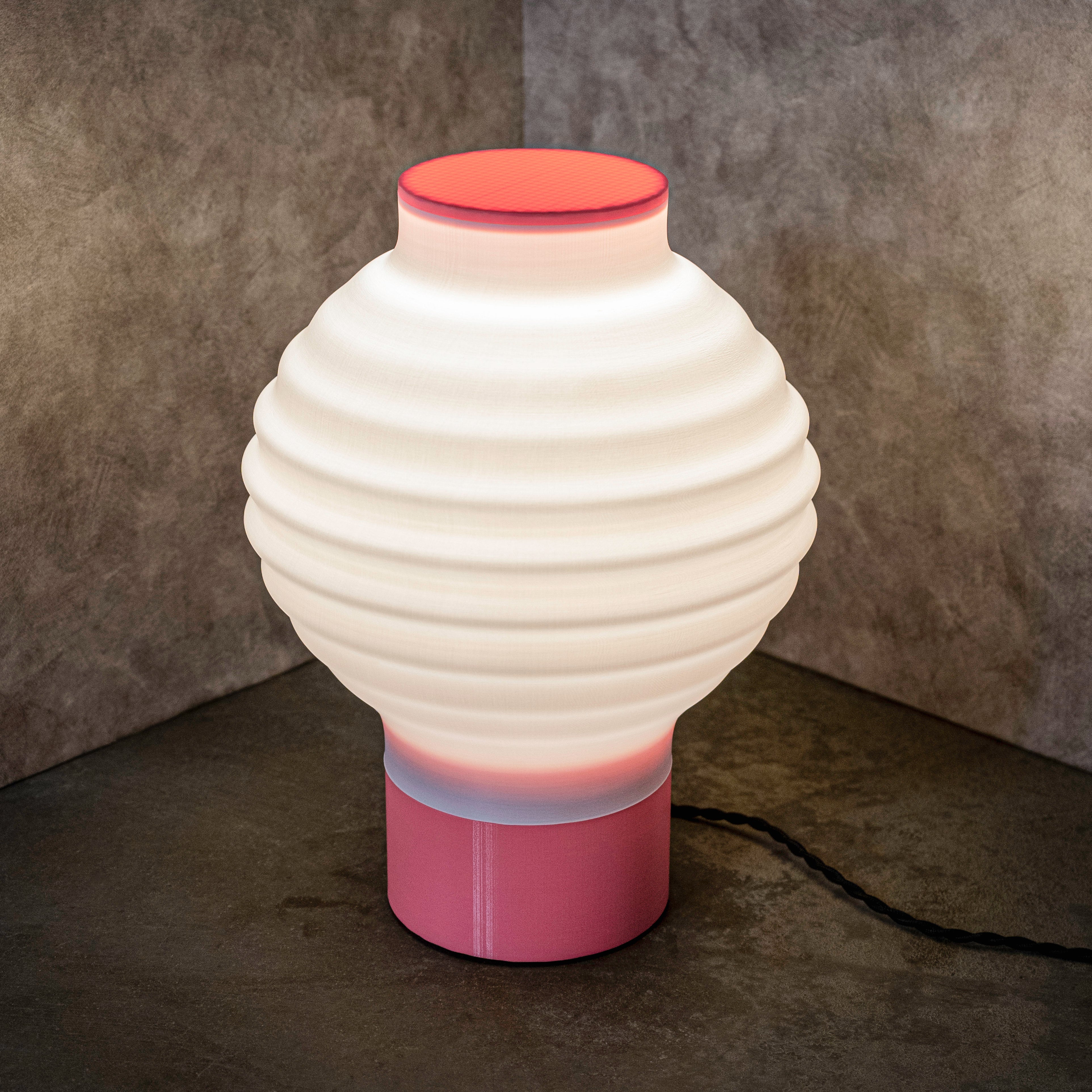 Asian Vintage Traditional Plant-Based PLA 3D Printed Dimmable LED Table Lamp