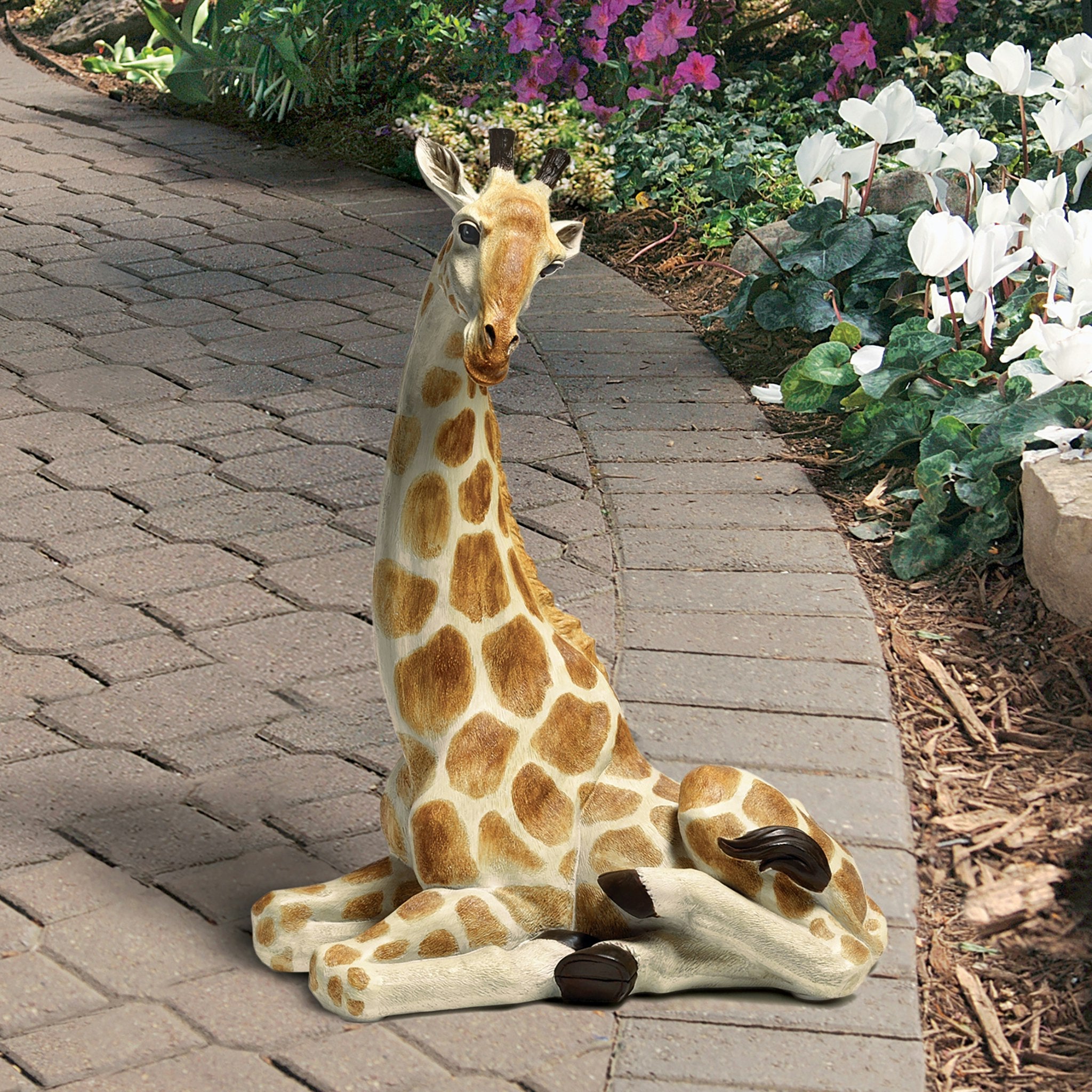 Zari, the Resting Giraffe Statue