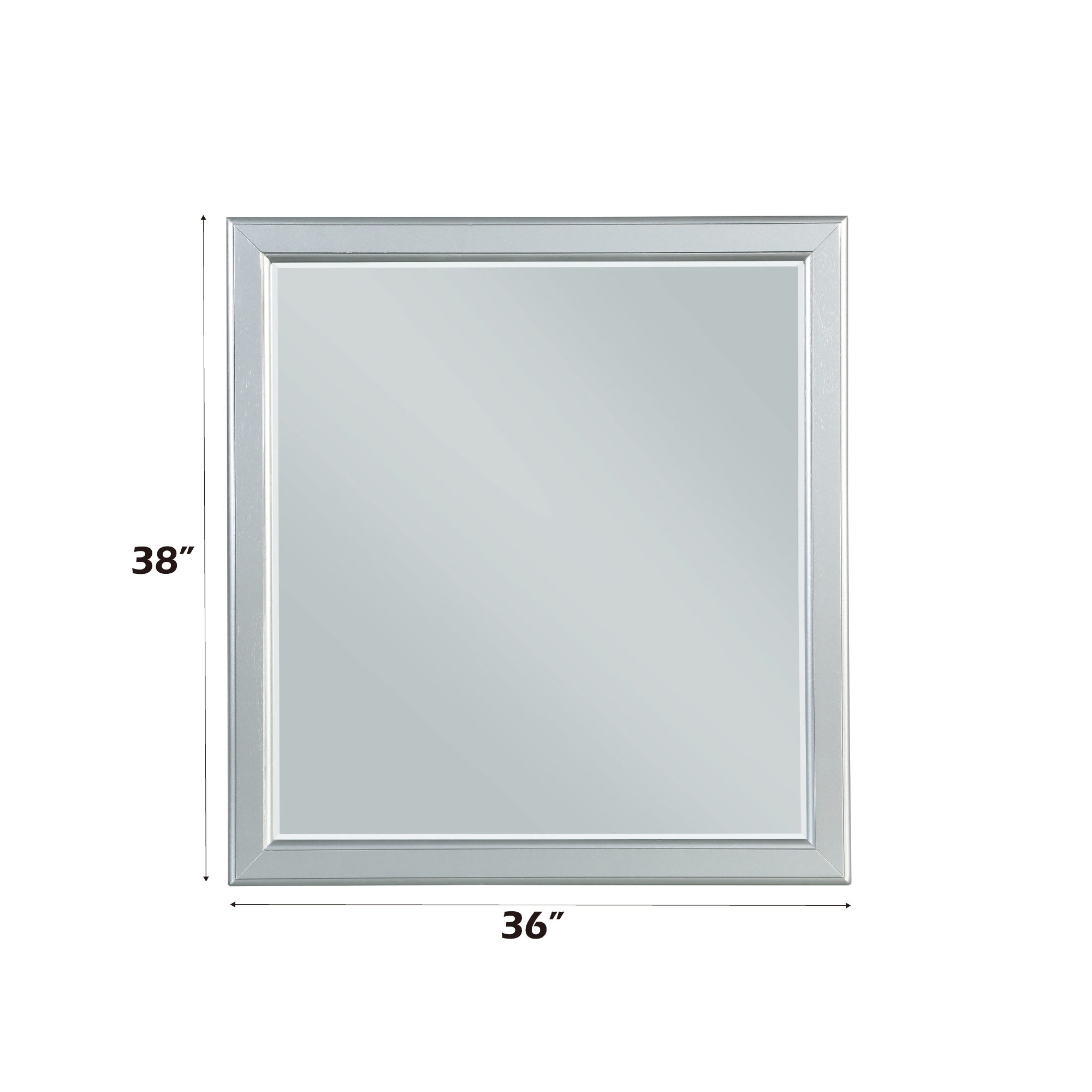 Louis Philippe Platinum Finish Mirror
