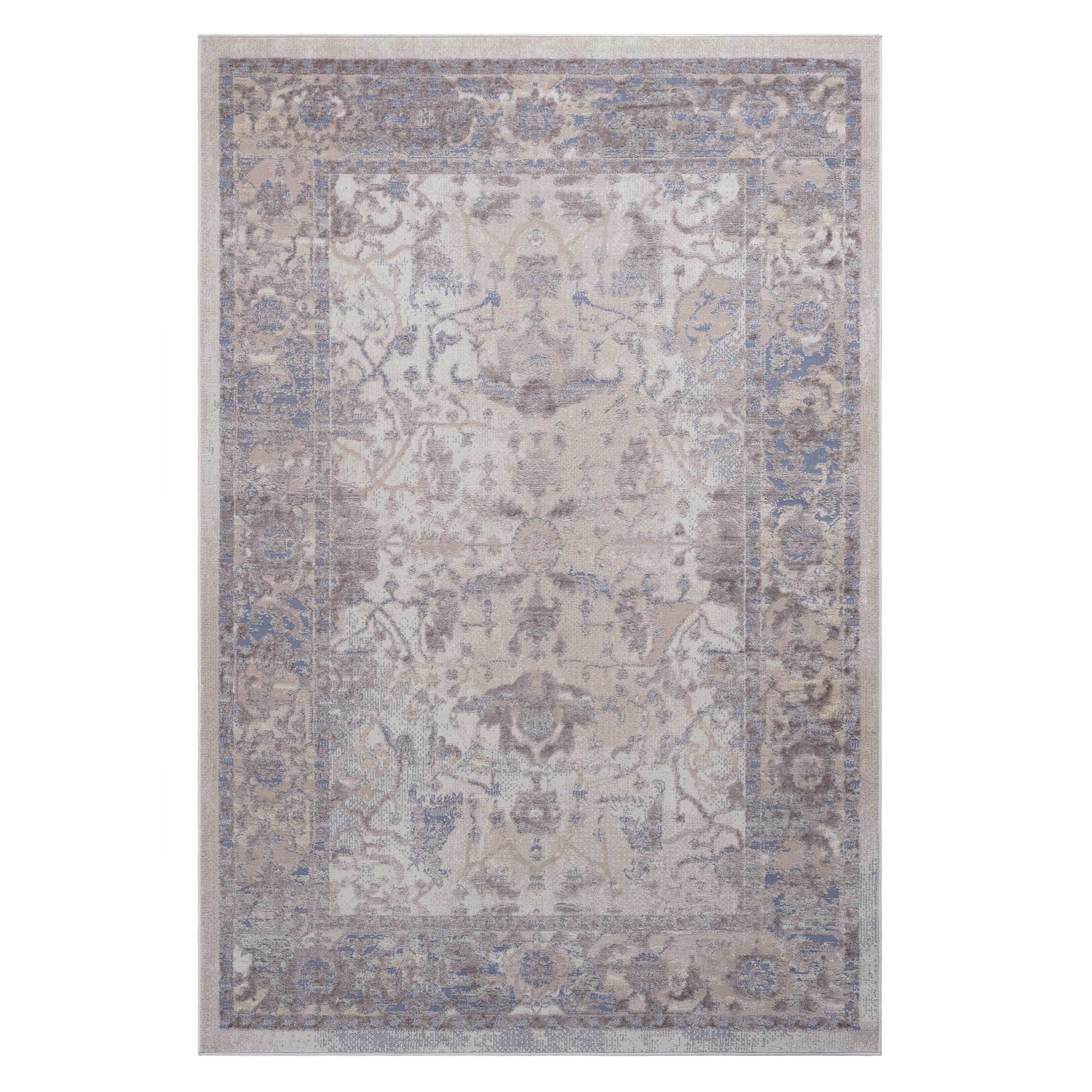 5X7 Brown/Beige /Traditional Non-Shedding and Stain Resistant Area Rug