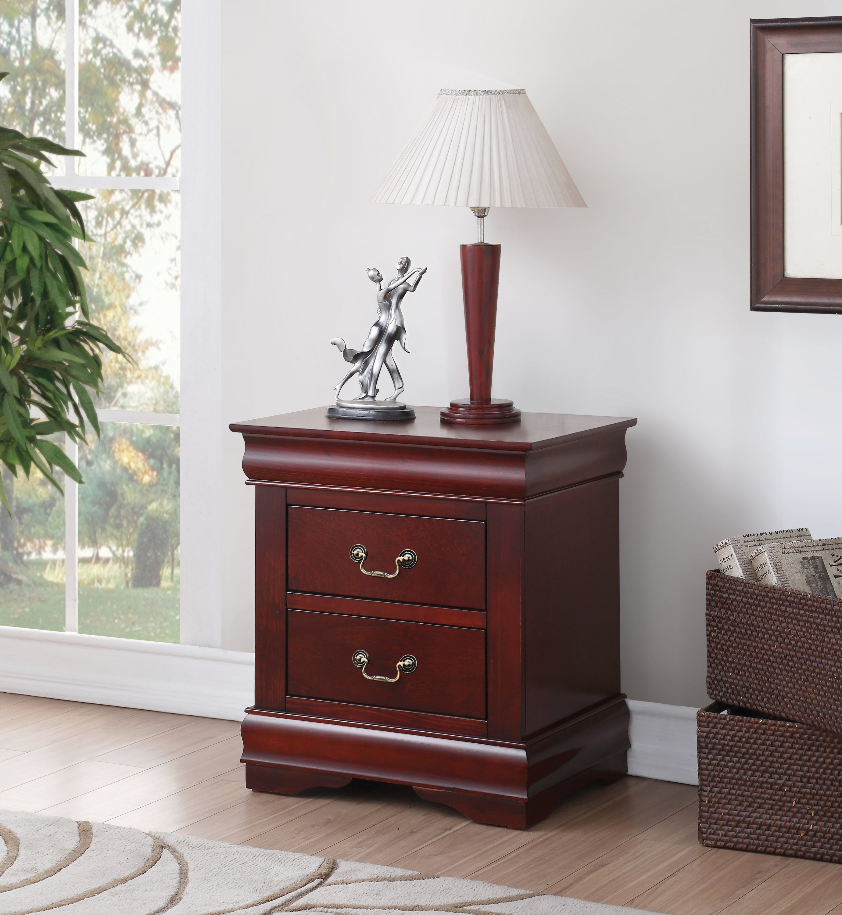 Louis Philippe Cherry Finish Nightstand