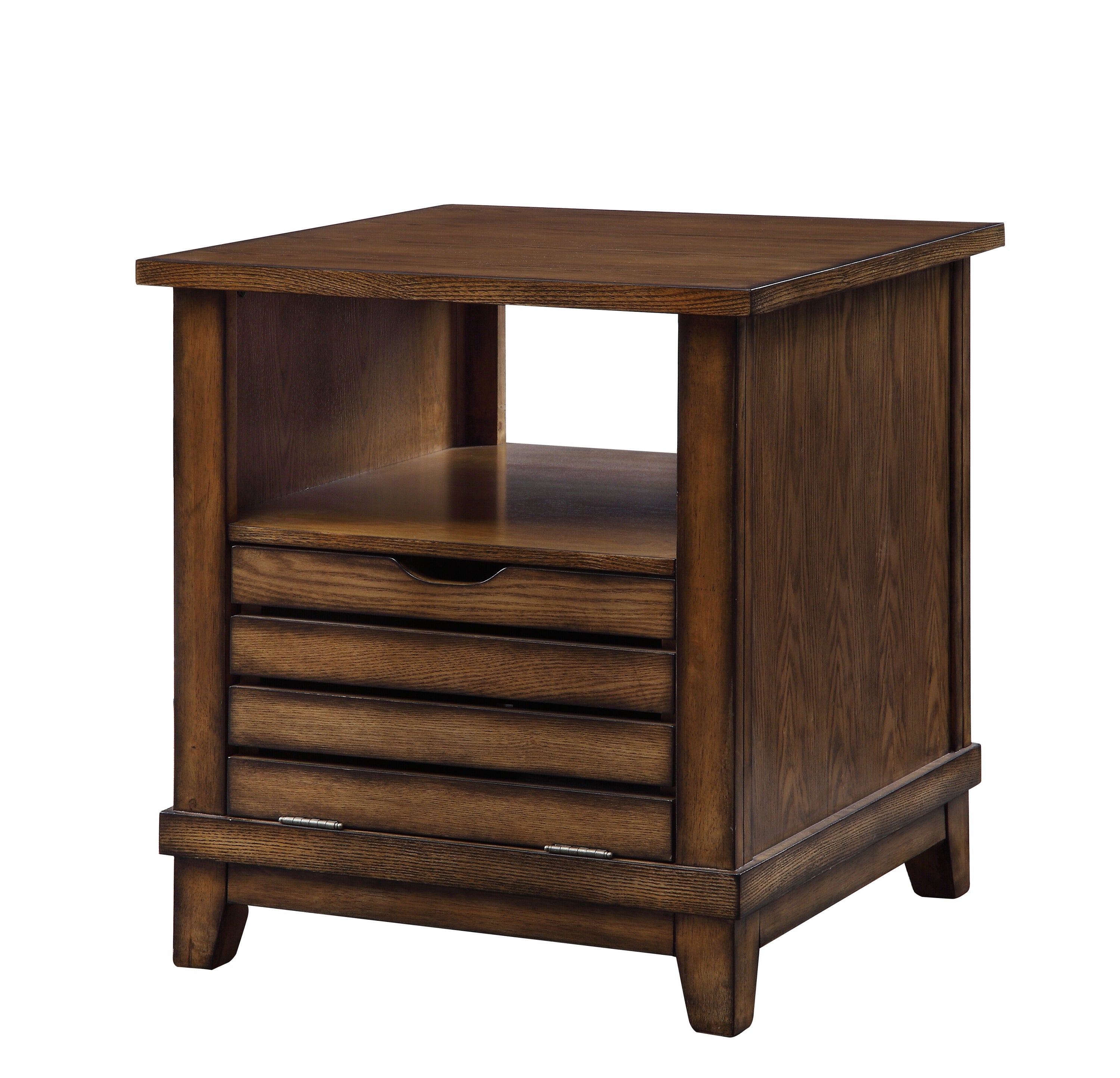 Gabriella Oak Finish End Table