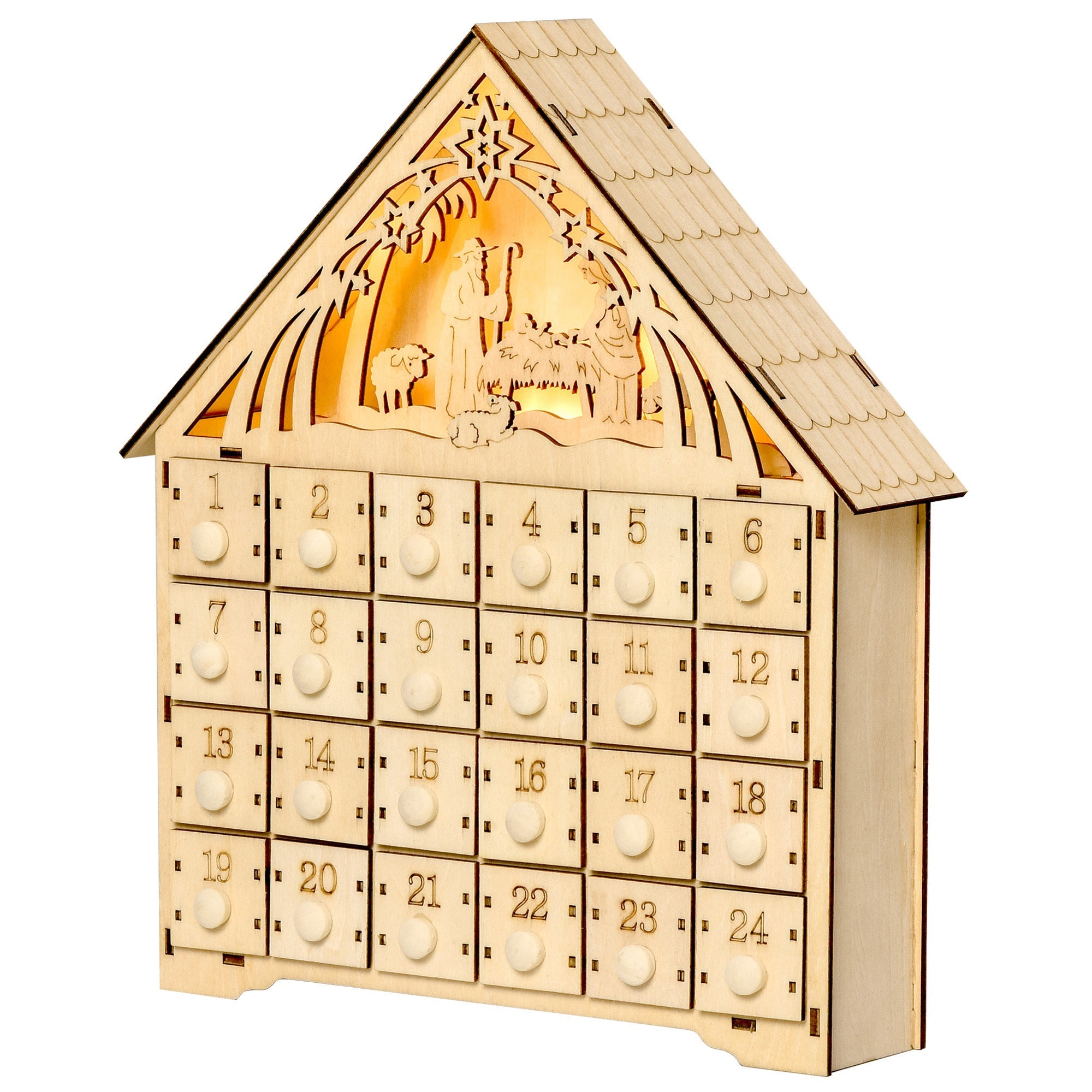 Light Up Manger Scene Advent Calendar