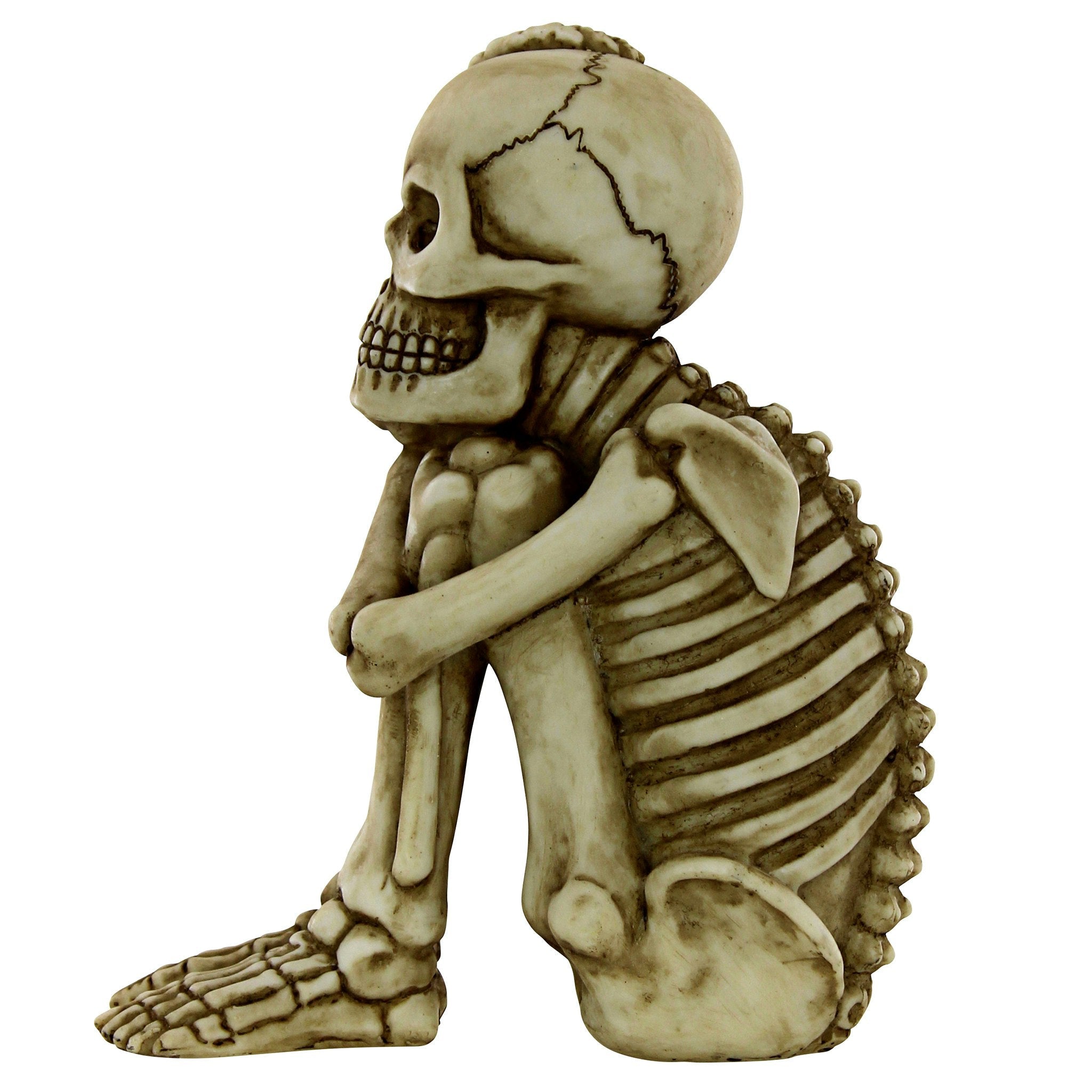 Mr. Bone Jangles Skeleton Sitter Statues: Set of Two