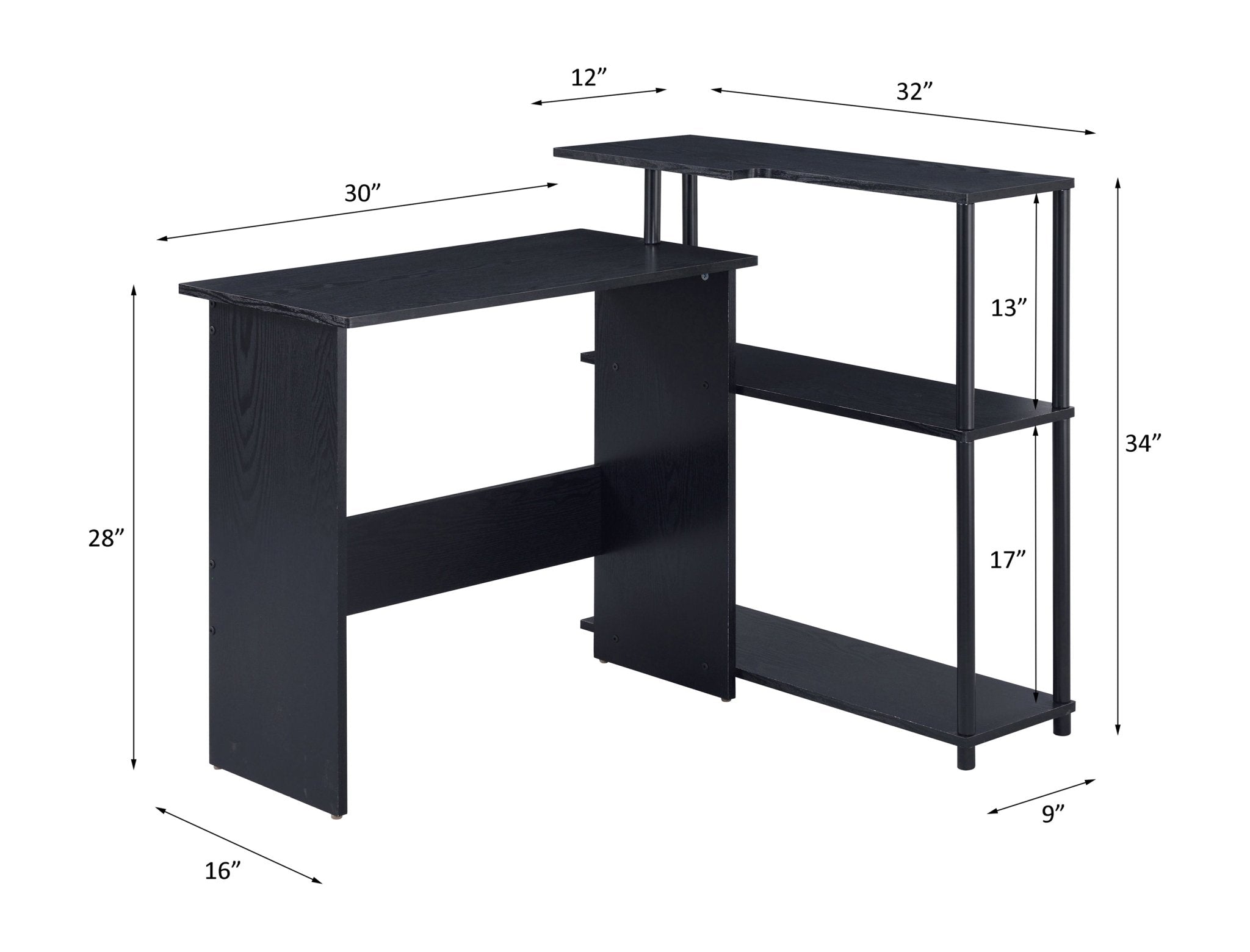 ACME Ievi Writing Desk, Black Finish