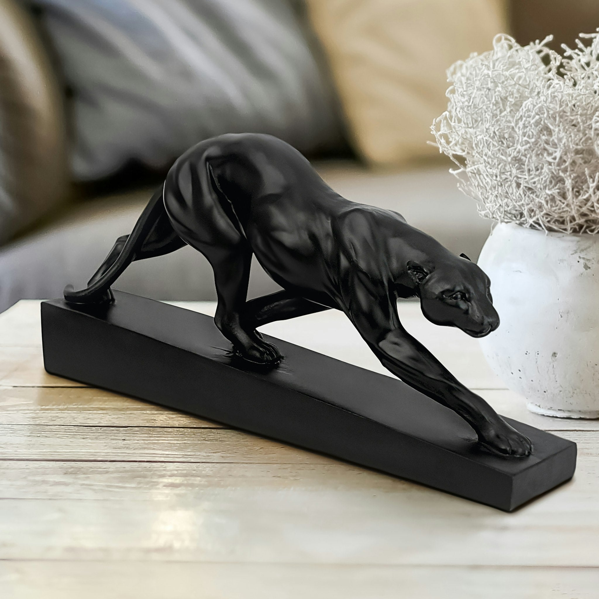 Art Deco Panther on the Prowl  Statue