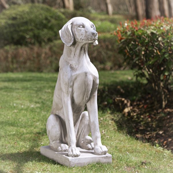 Sitting Labrador Dog Statue