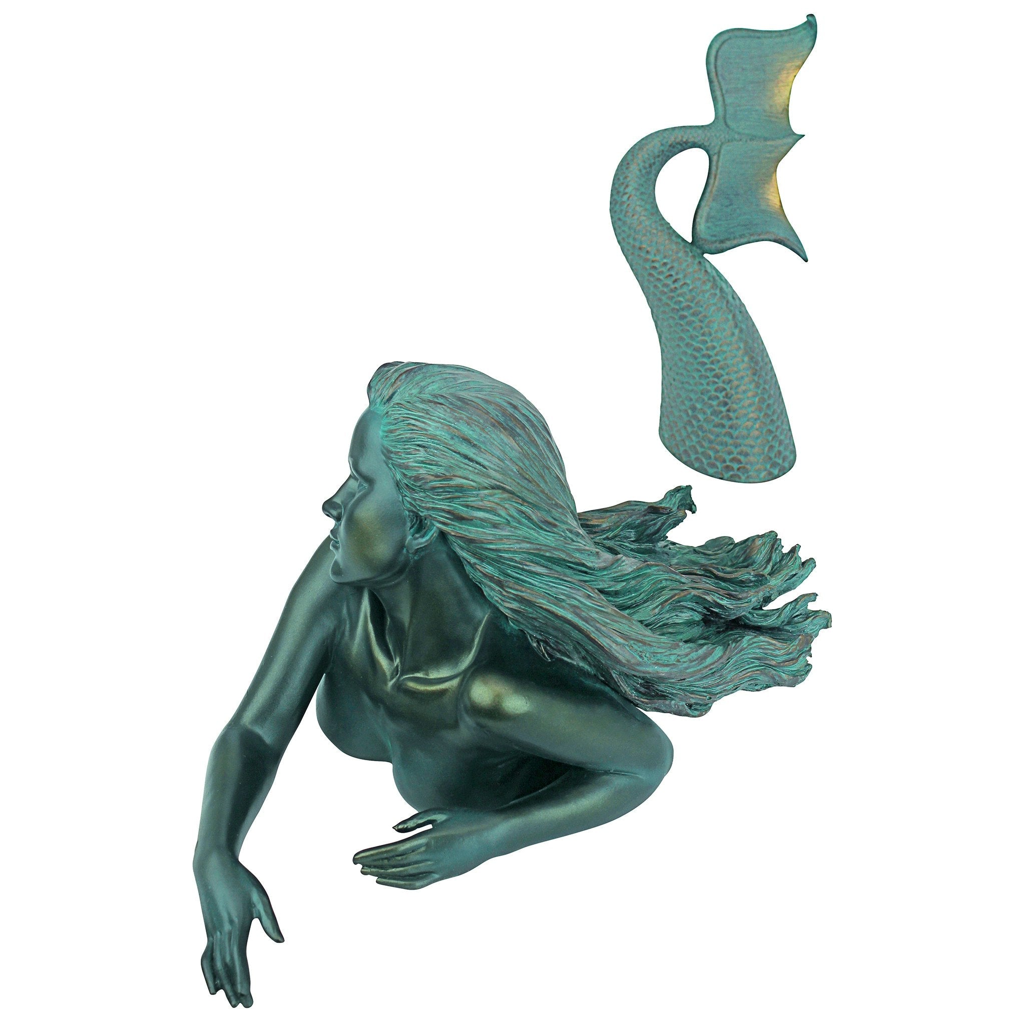 Meara, the Mermaid Sculptural Garden Swimmer