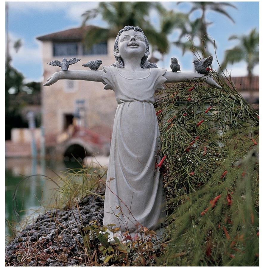 Basking in God's Glory Little Girl Statue: Medium