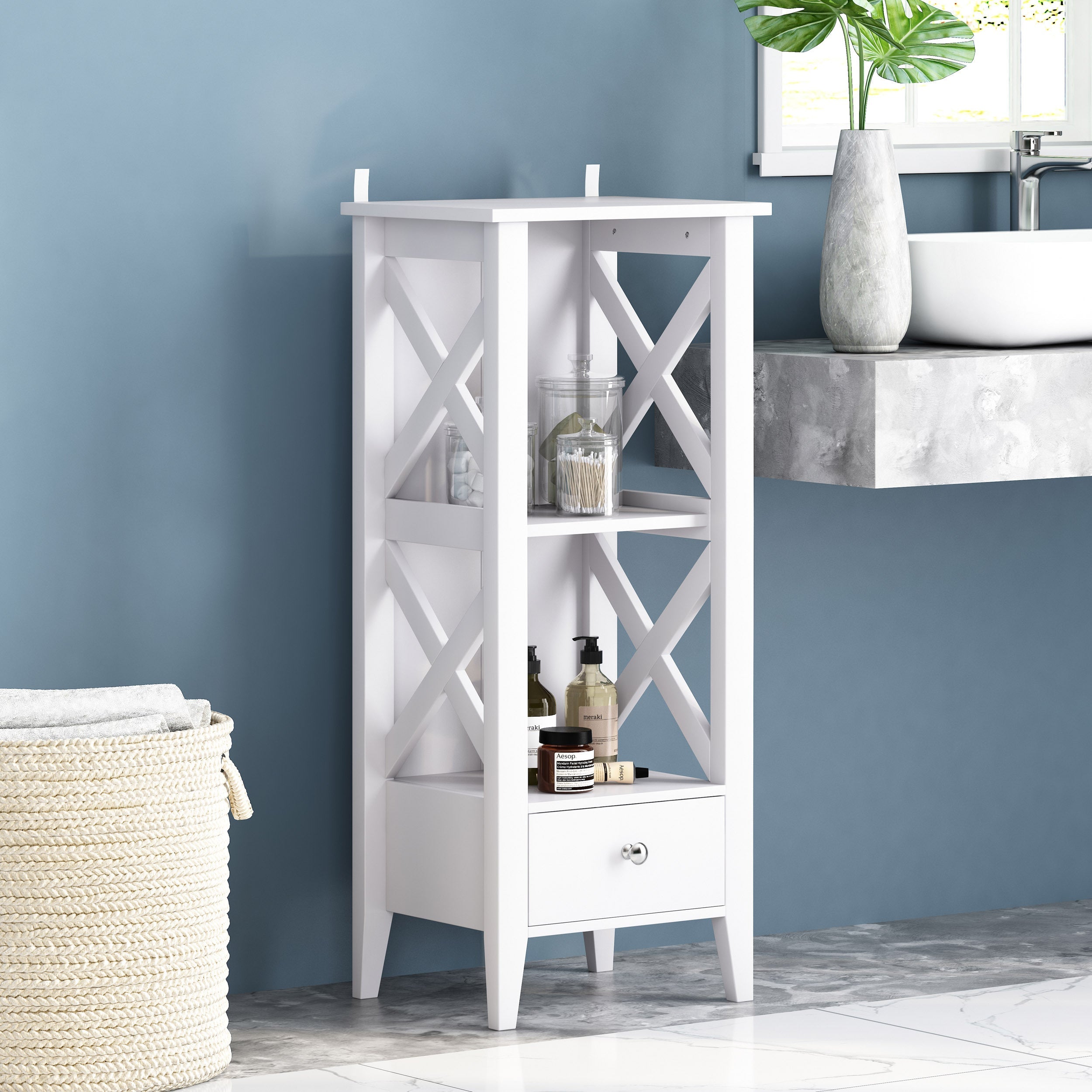 TM HOME BATHROOM STORAGE RACK