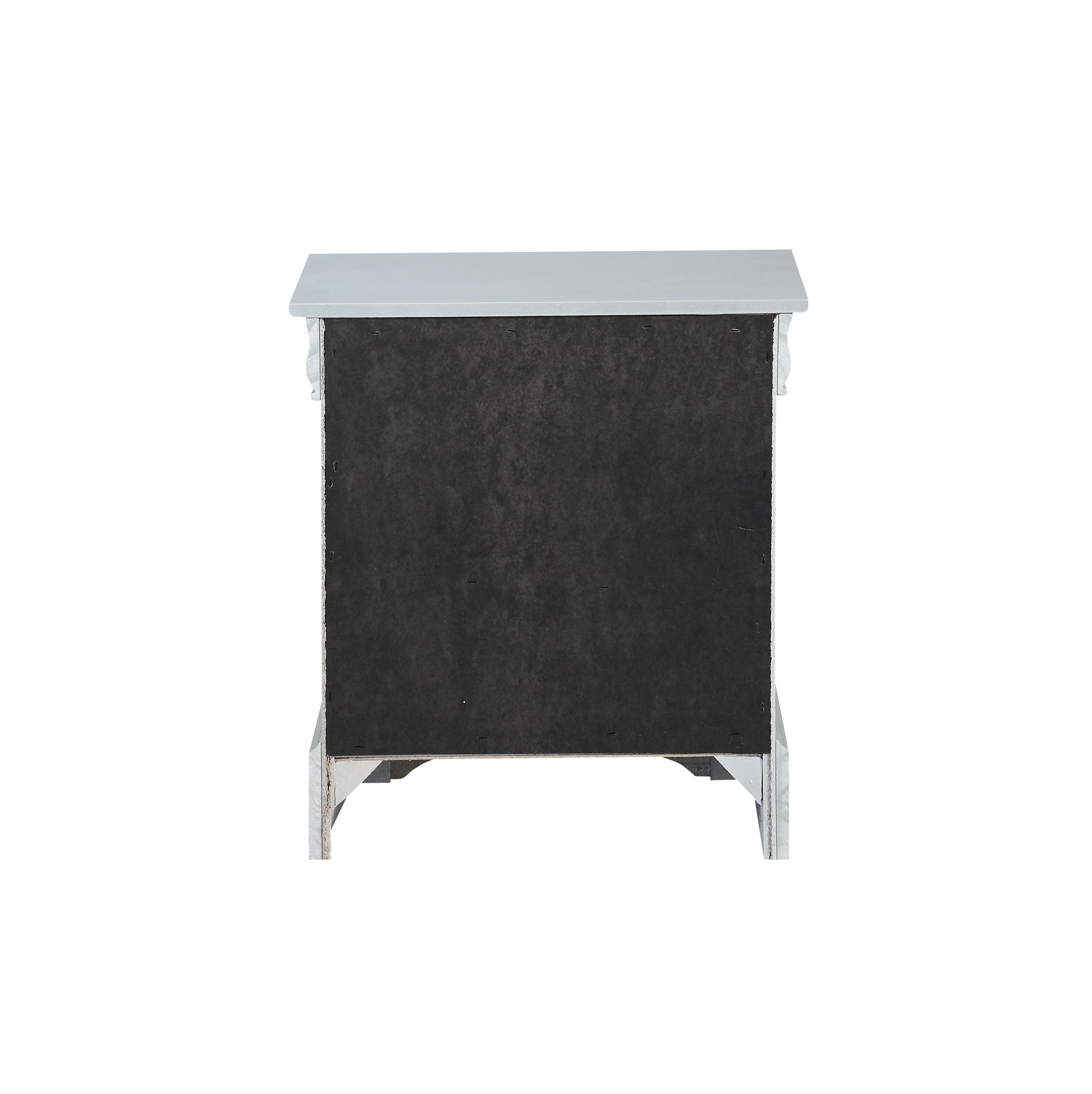 Louis Philippe Platinum Finish Nightstand