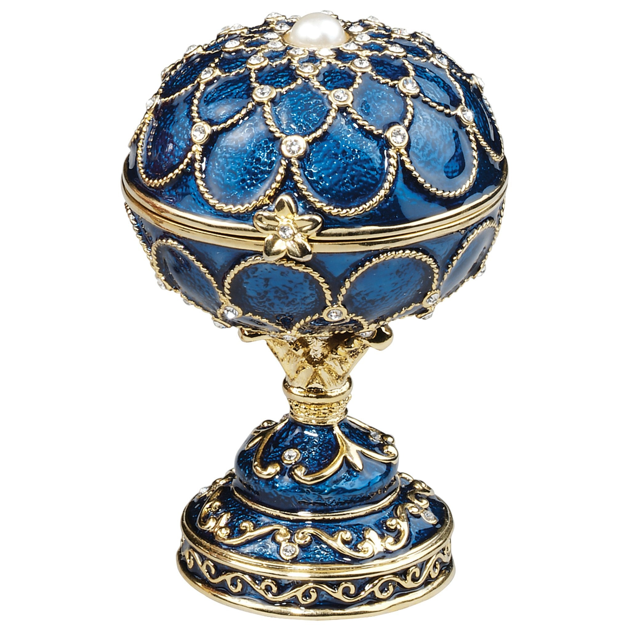 Royal Palace Collection Romanov Style Enameled Egg: Peterhof