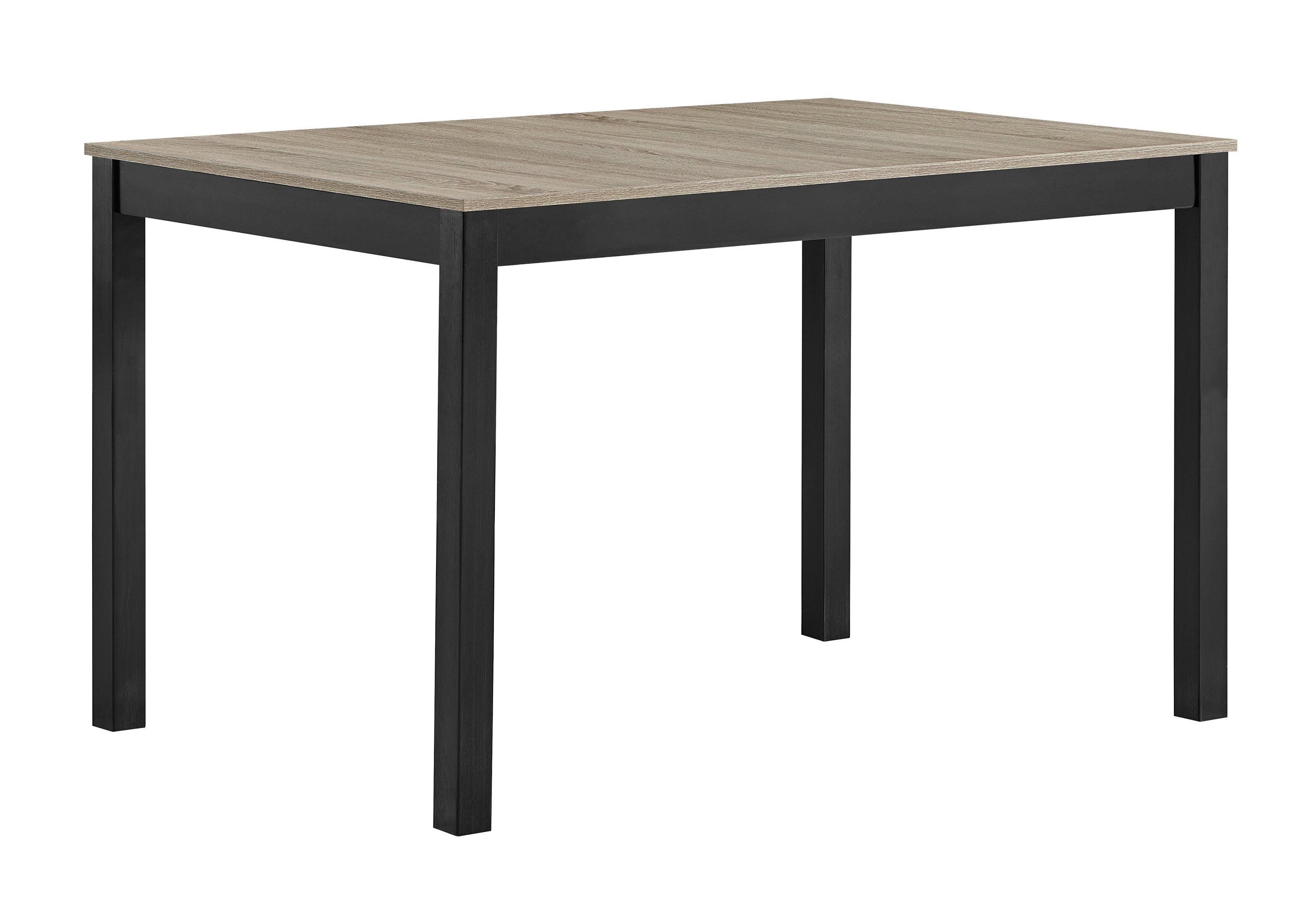 5pc Dining Set Rectangular Table Gray Chairs Two-Tone Finish