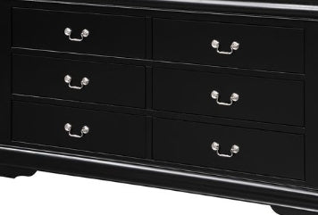 Louis Philippe Black Finish Dresser