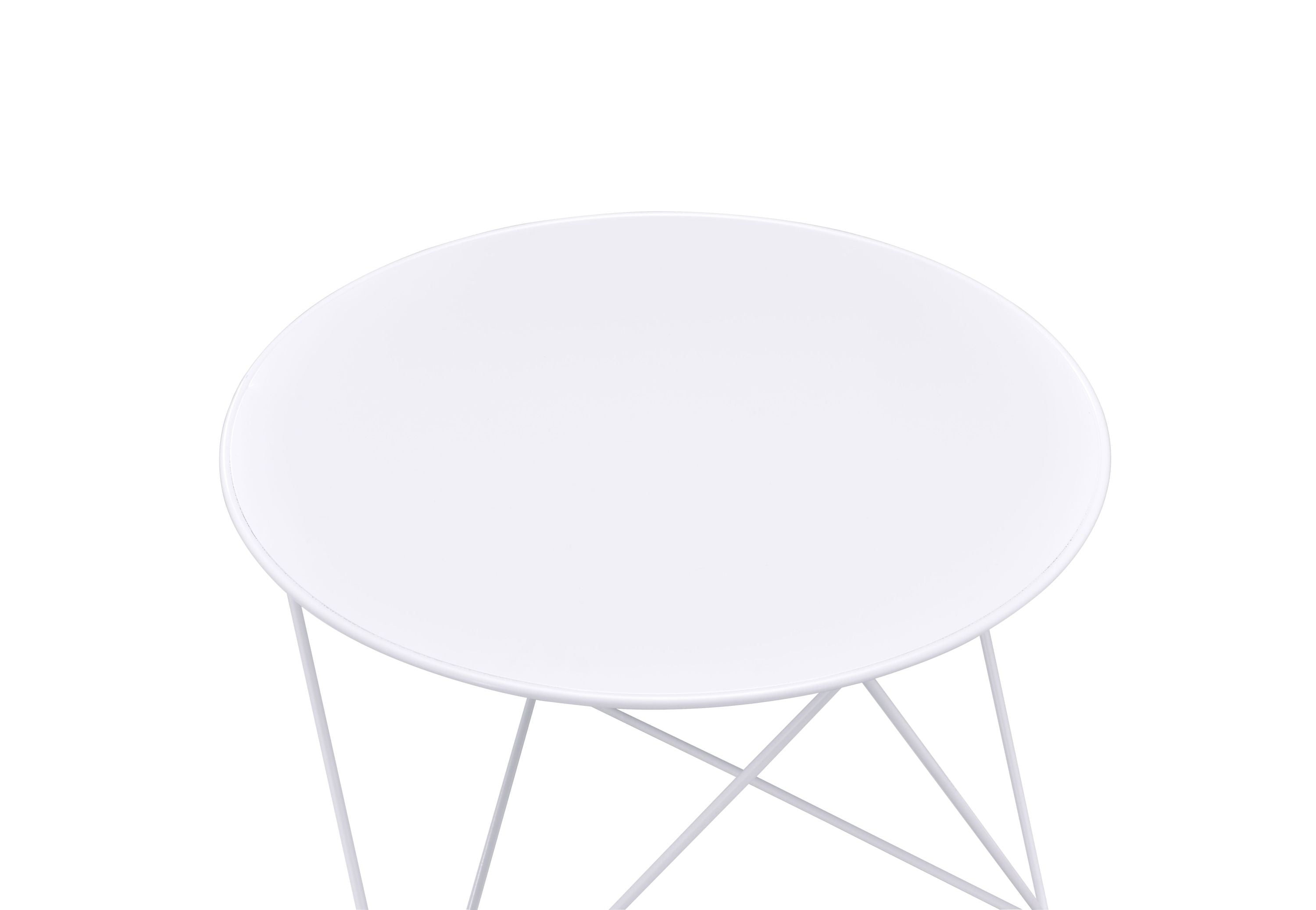 Epidia White color Display & Utility Accent Table