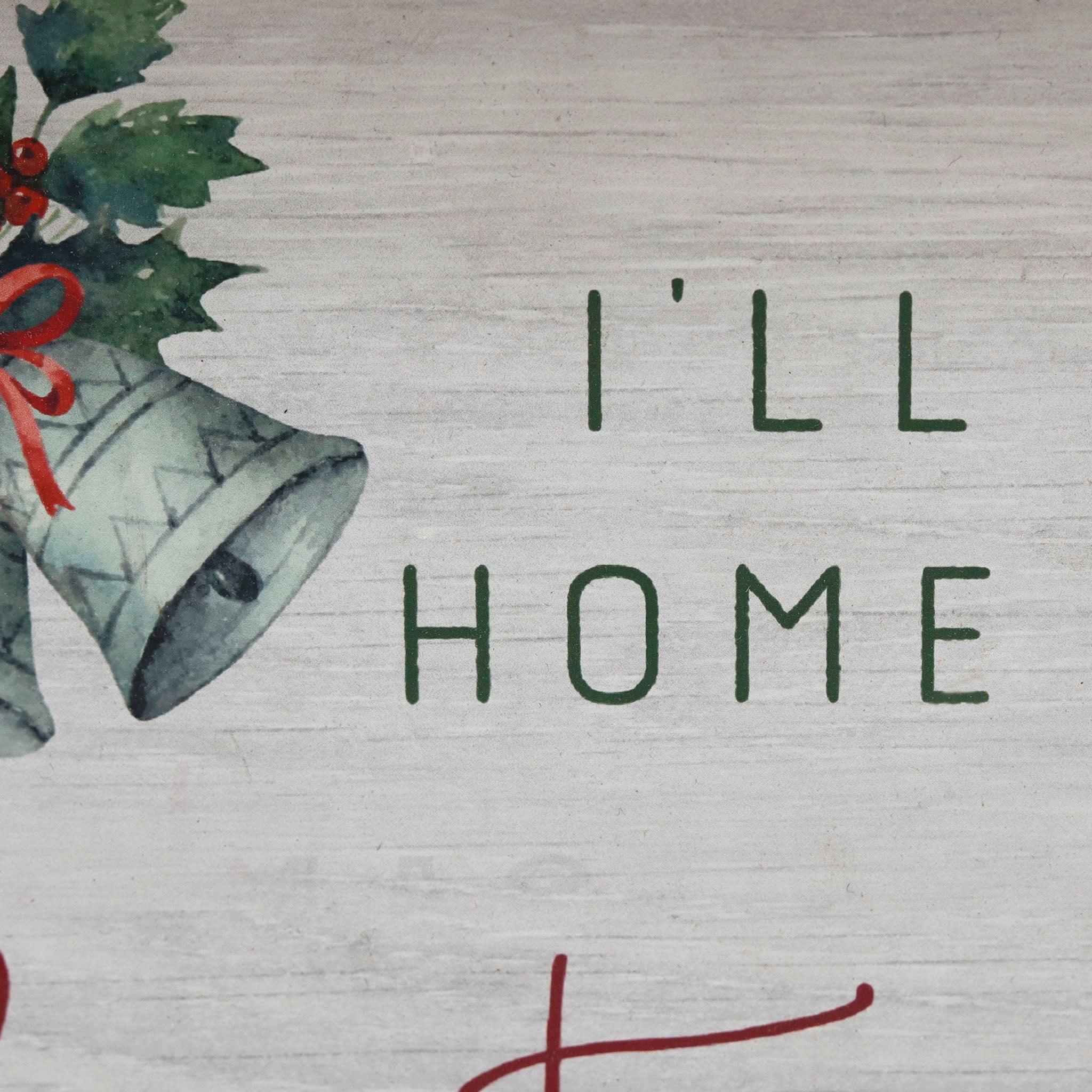 I 'll Be Home for Christmas Wood Wall Decor