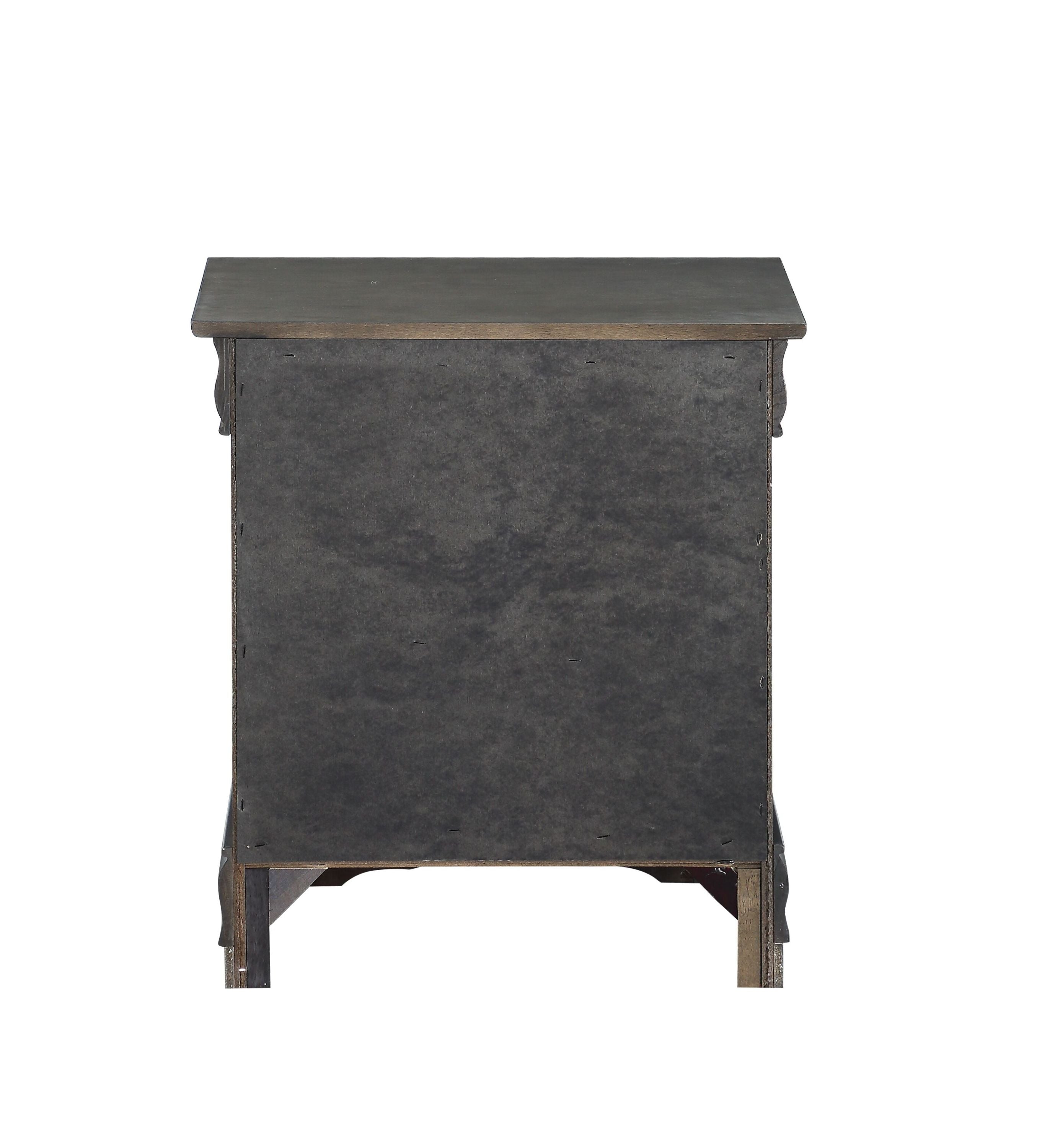 Louis Philippe Dark Gray Nightstand