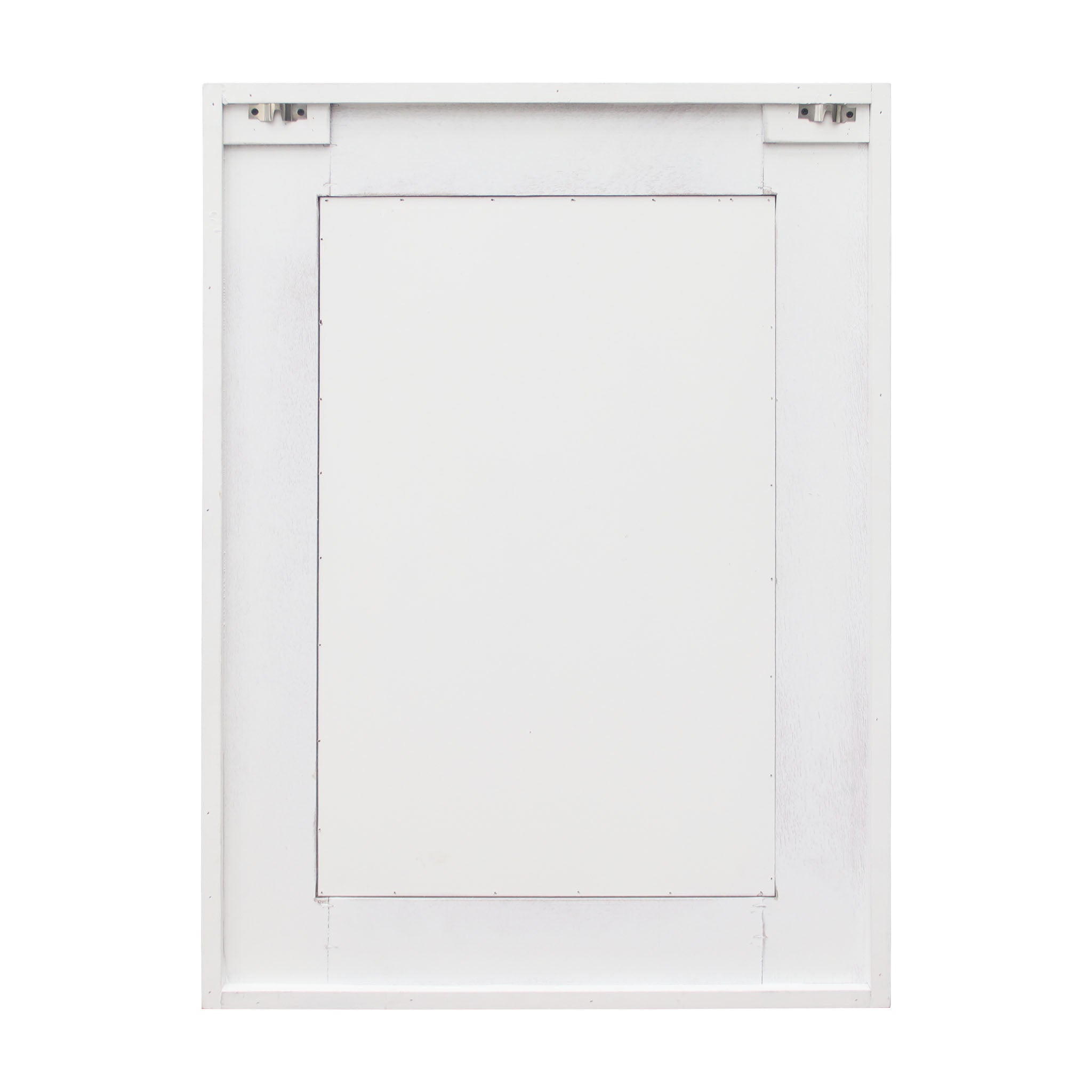 Whitewashed Wood Rectangle Wall Mirror