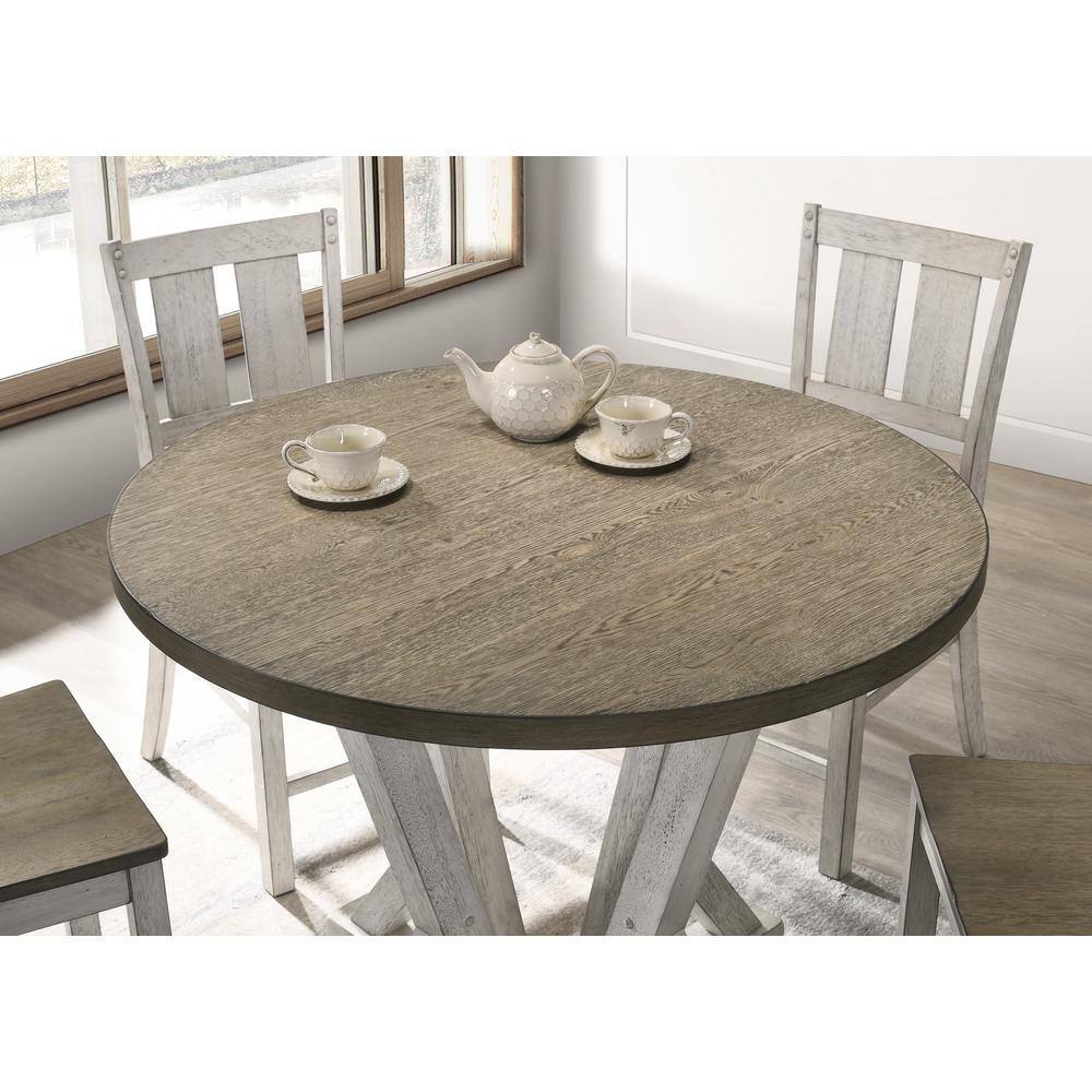 Counter-Height Dining Set with Round Pedestal Table