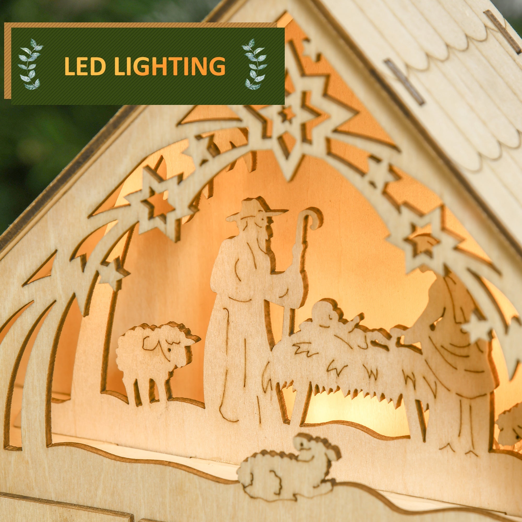 Light Up Manger Scene Advent Calendar