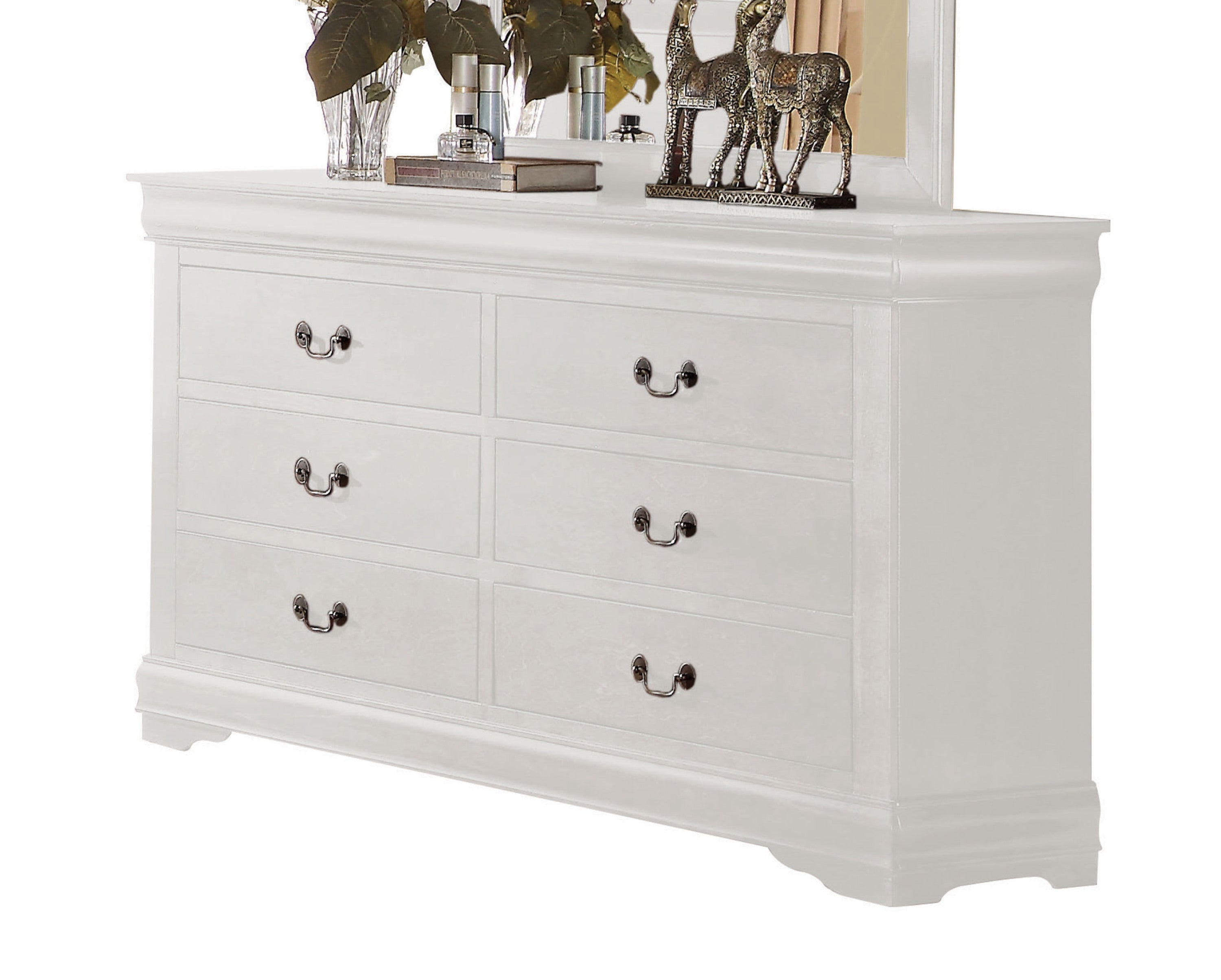 Louis Philippe White Finish Dresser