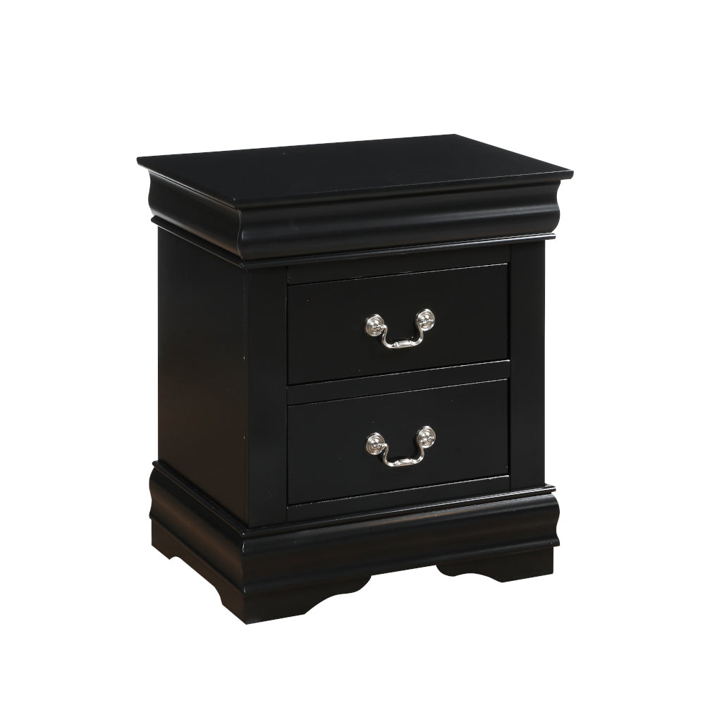 Louis Philippe Black Finish Nightstand