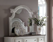 Florian Antique White Finish Mirror