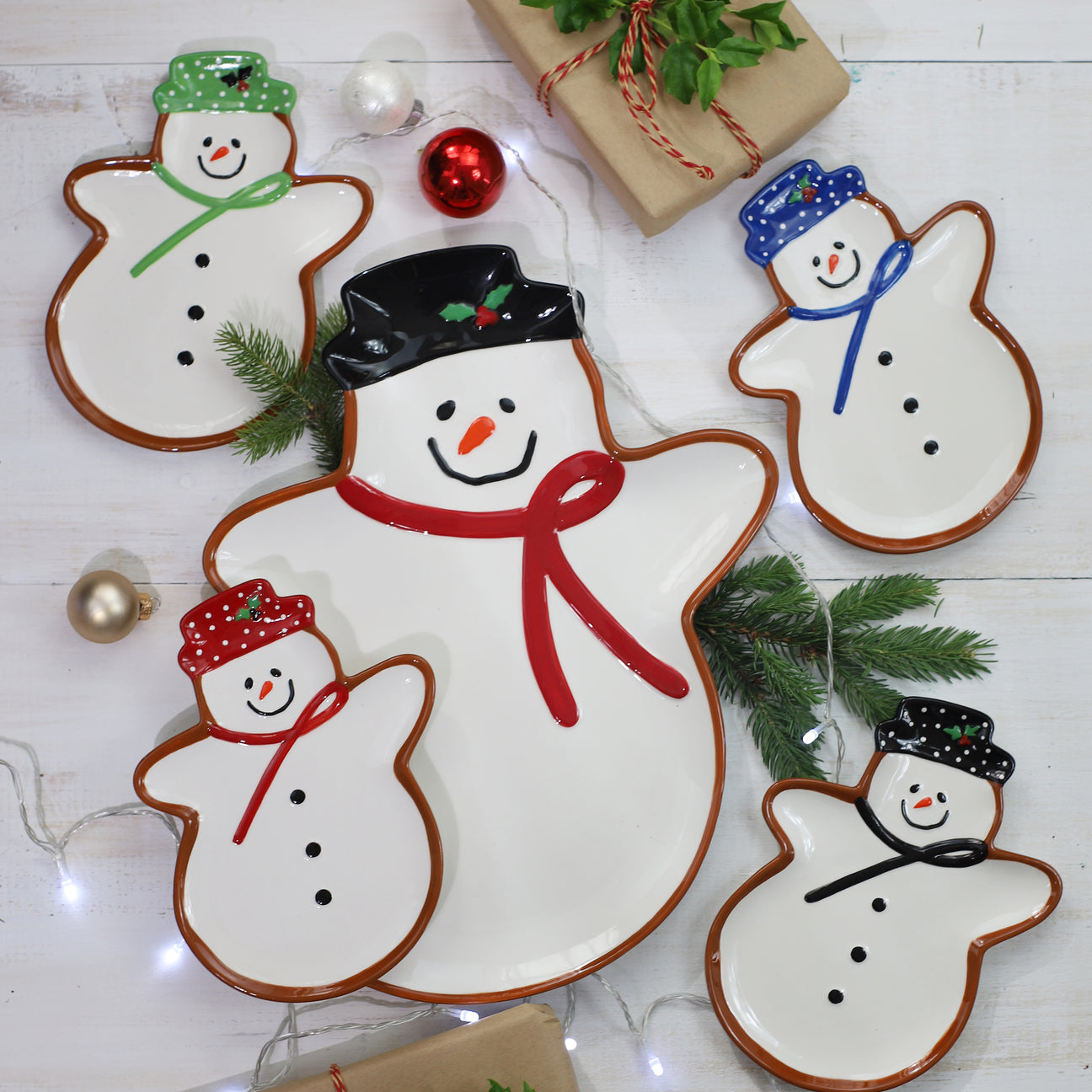 Winterfest Snowman Large Tray