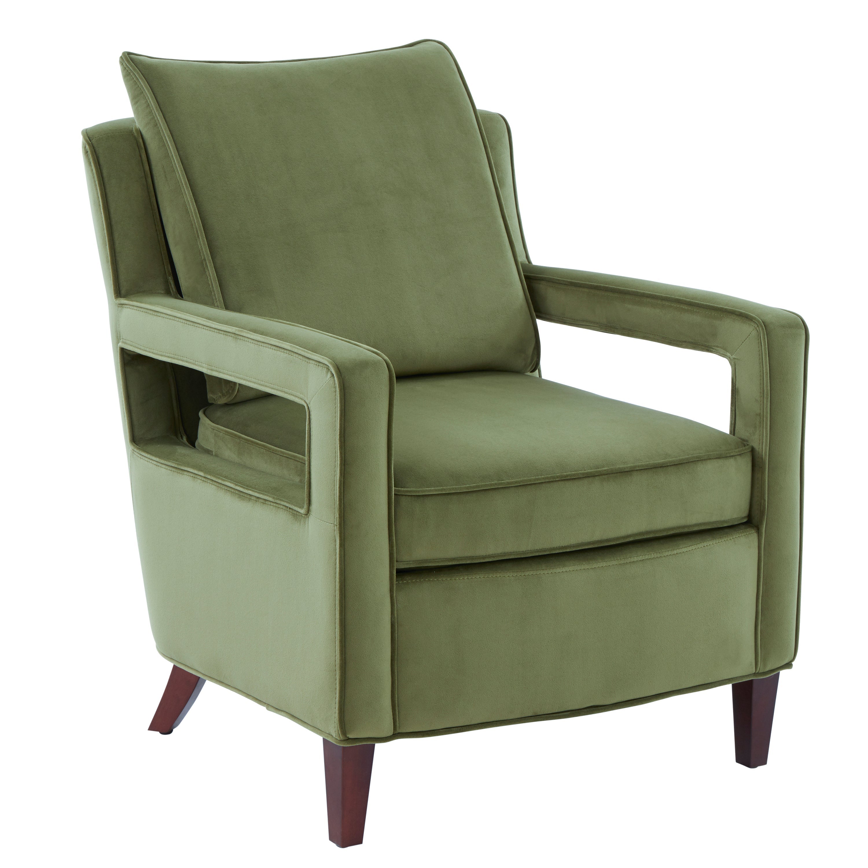 Alina Velvet Accent Arm Chair