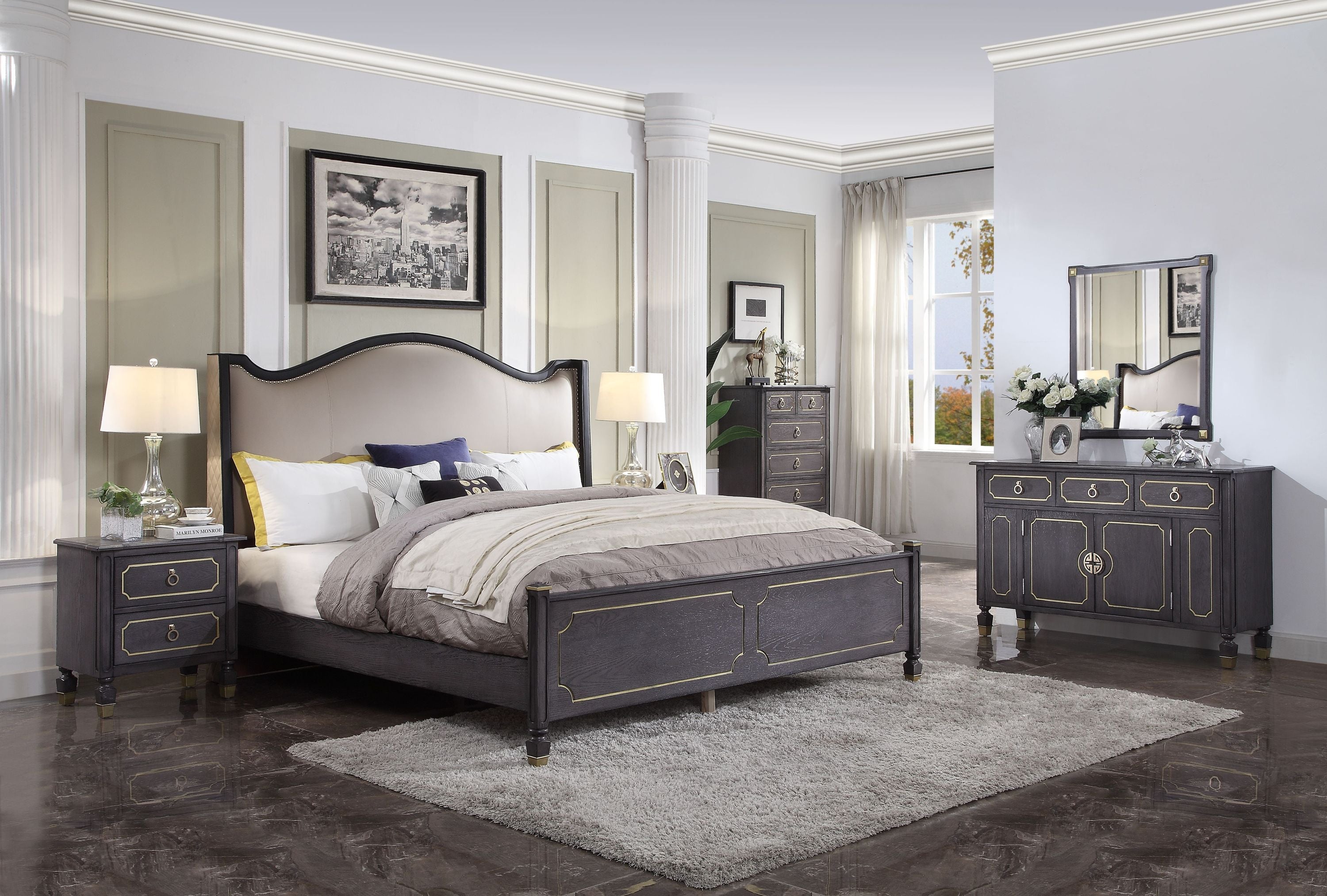 House Marchese Tobacco Finish Mirror
