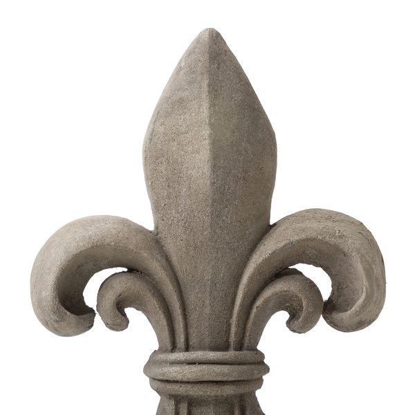 27.25'H MGO Standing Majestic Fleur De Lis Garden Statue