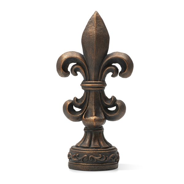 27.25'H MGO Standing Majestic Fleur De Lis Garden Statue