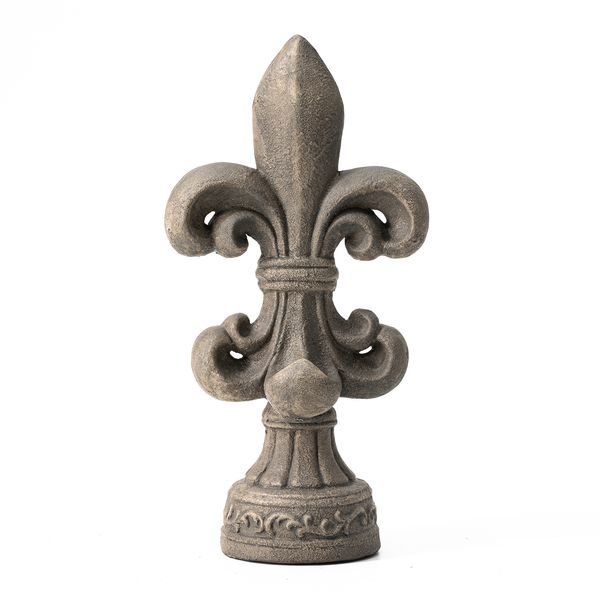 21.25'H MGO Timeless Fleur De Lis Garden Statue