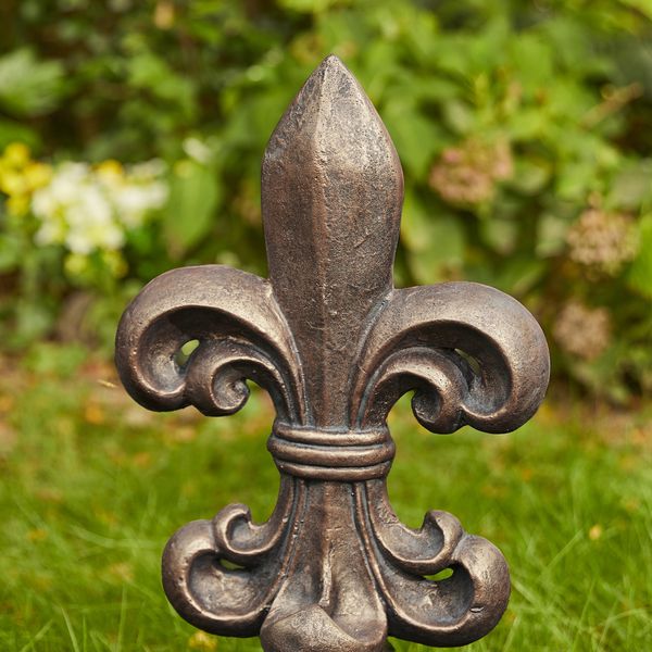 21.25'H MGO Timeless Fleur De Lis Garden Statue