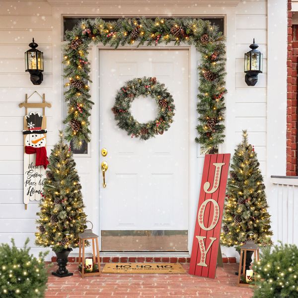 Christmas 42''H Wooden "JOY" Porch Sign Decor