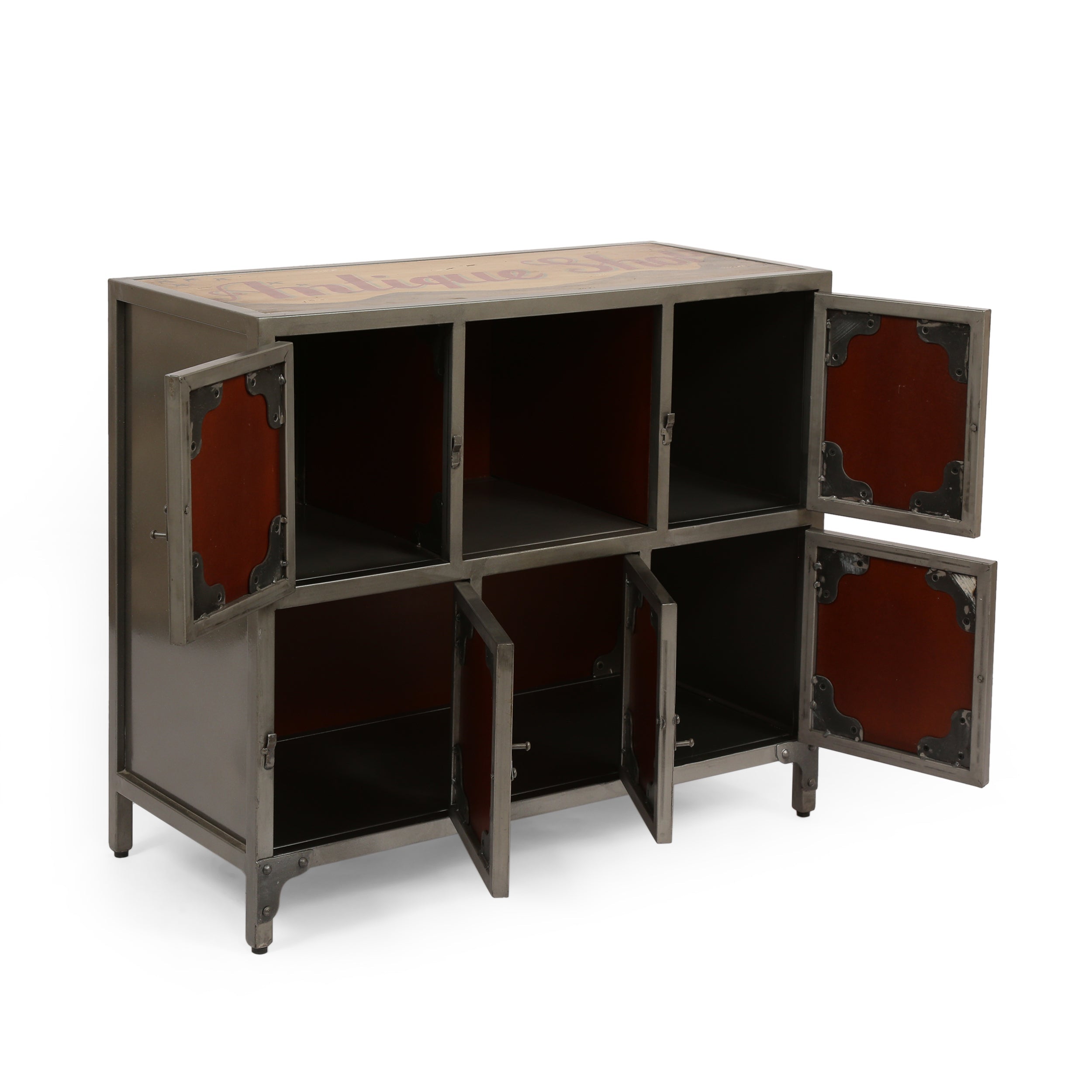 Tm Home Wooden  Iron Cabinet