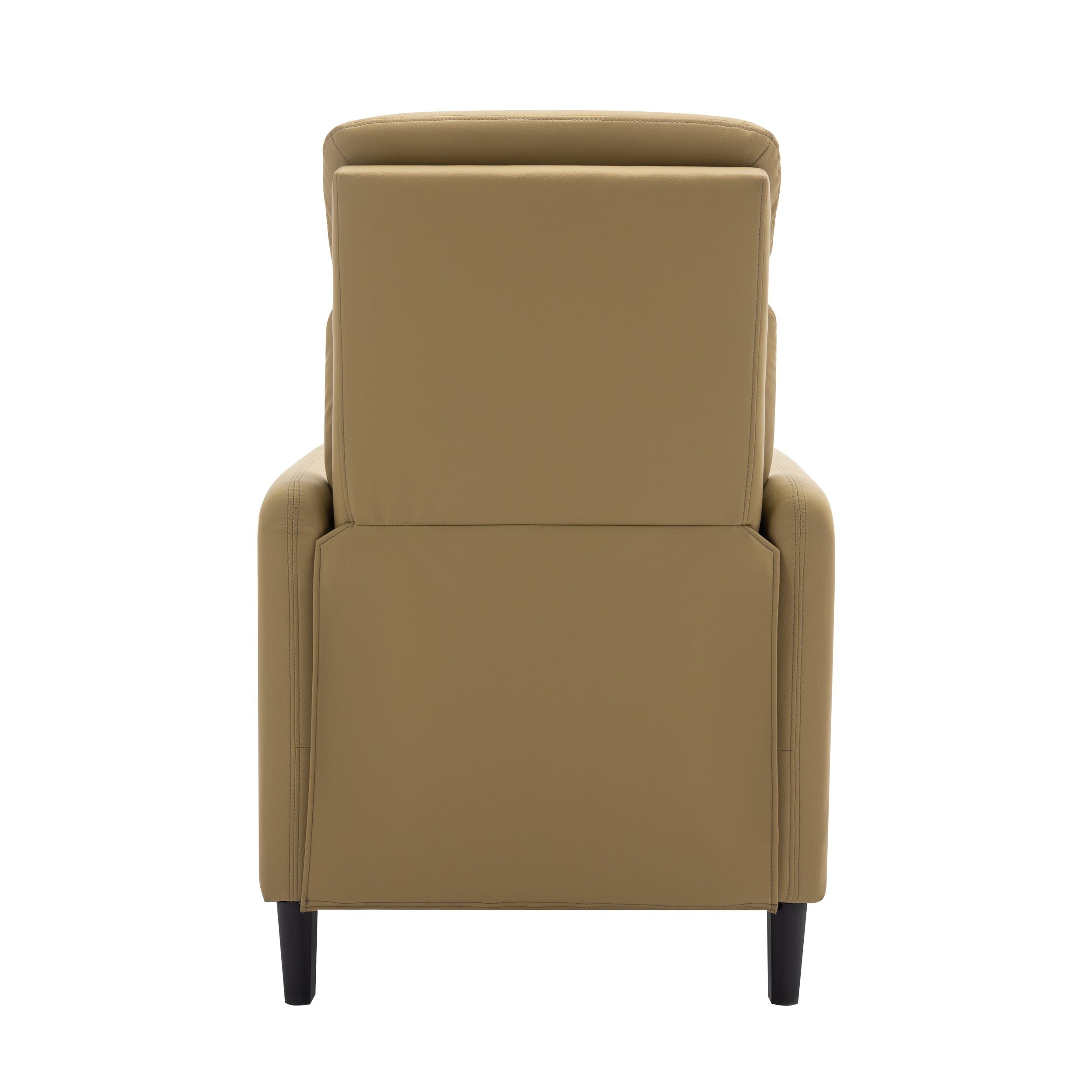 Modern Artistic Color Design Adjustable Recliner Chair , Mustard Green