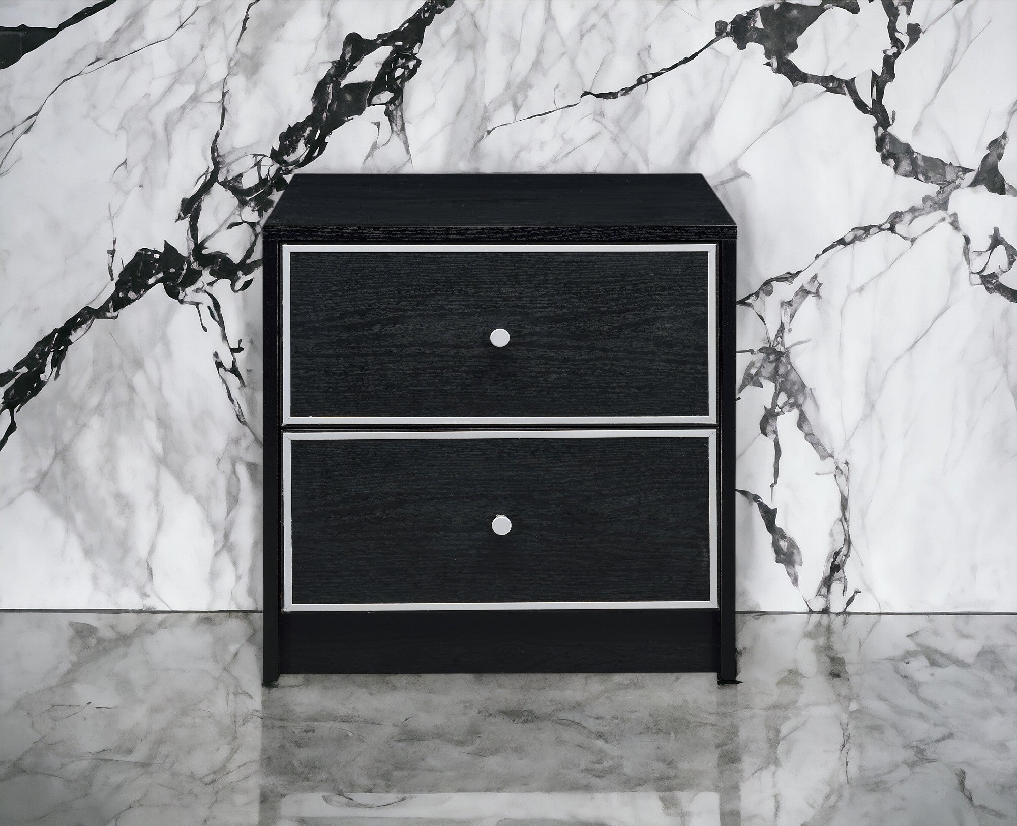 Jabir Black & Silver Accent Table with Variety & Selection