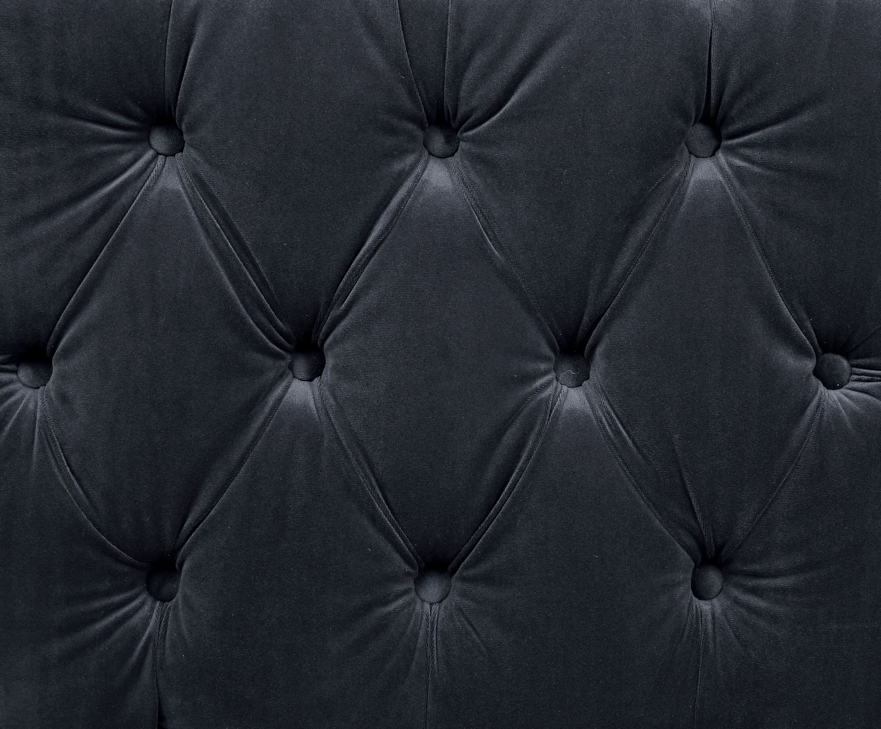 Ansario Charcoal Velvet Chair